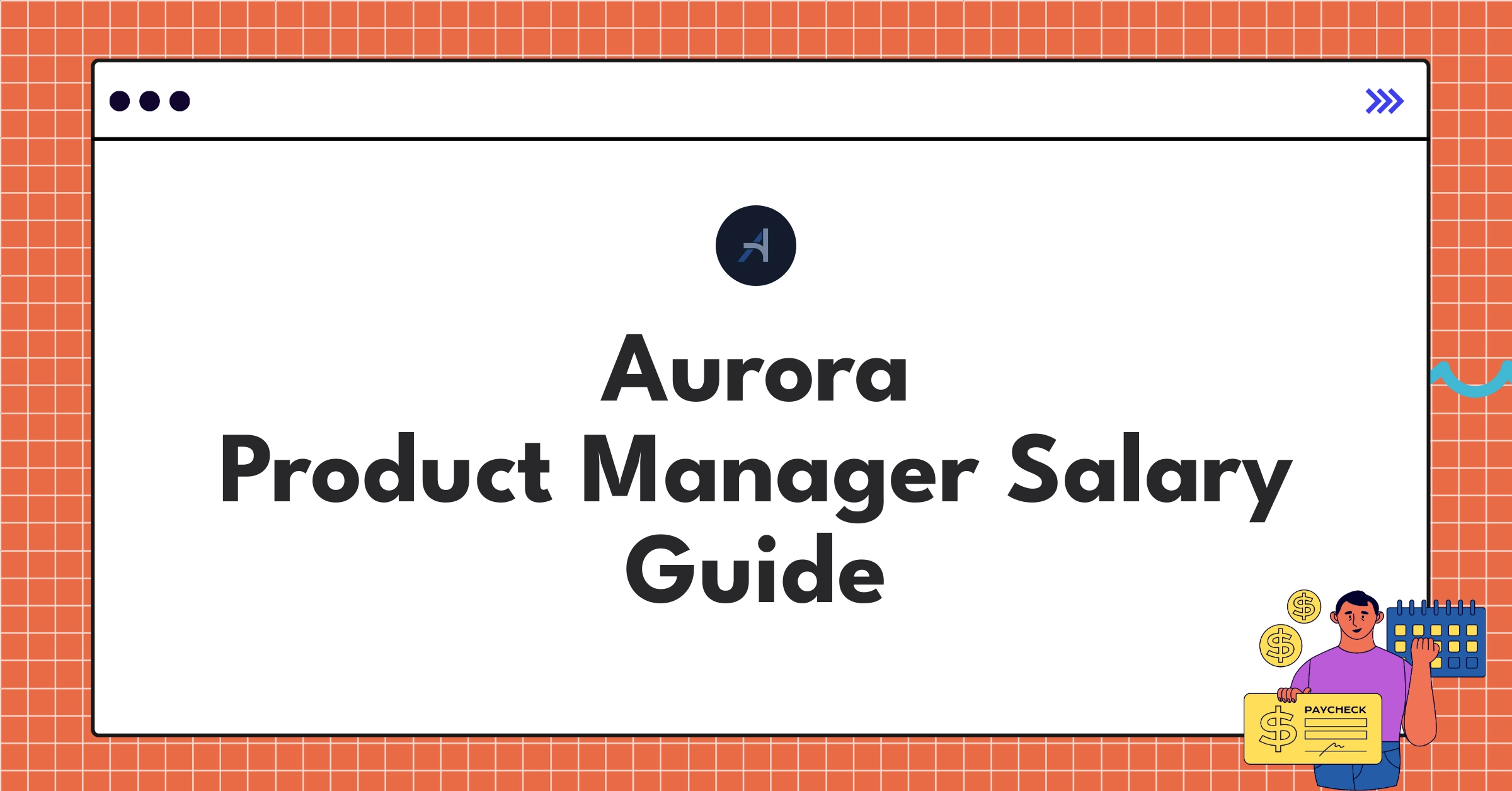 Infographic showing Aurora Product Manager salary components and comparison with industry standards