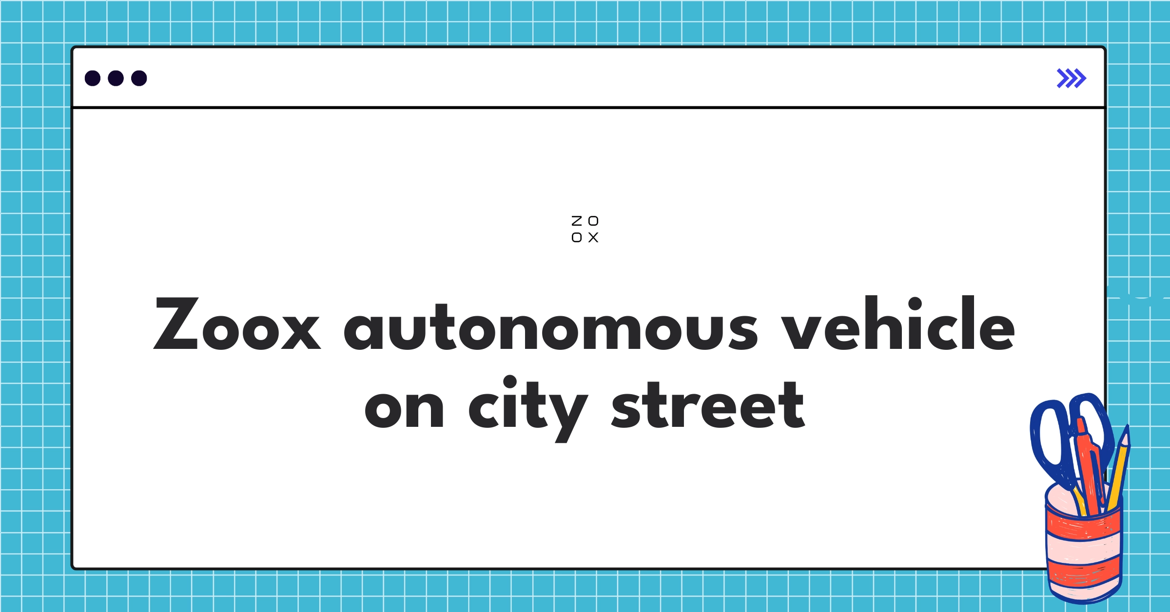 Zoox's innovative bidirectional autonomous vehicle navigating an urban environment