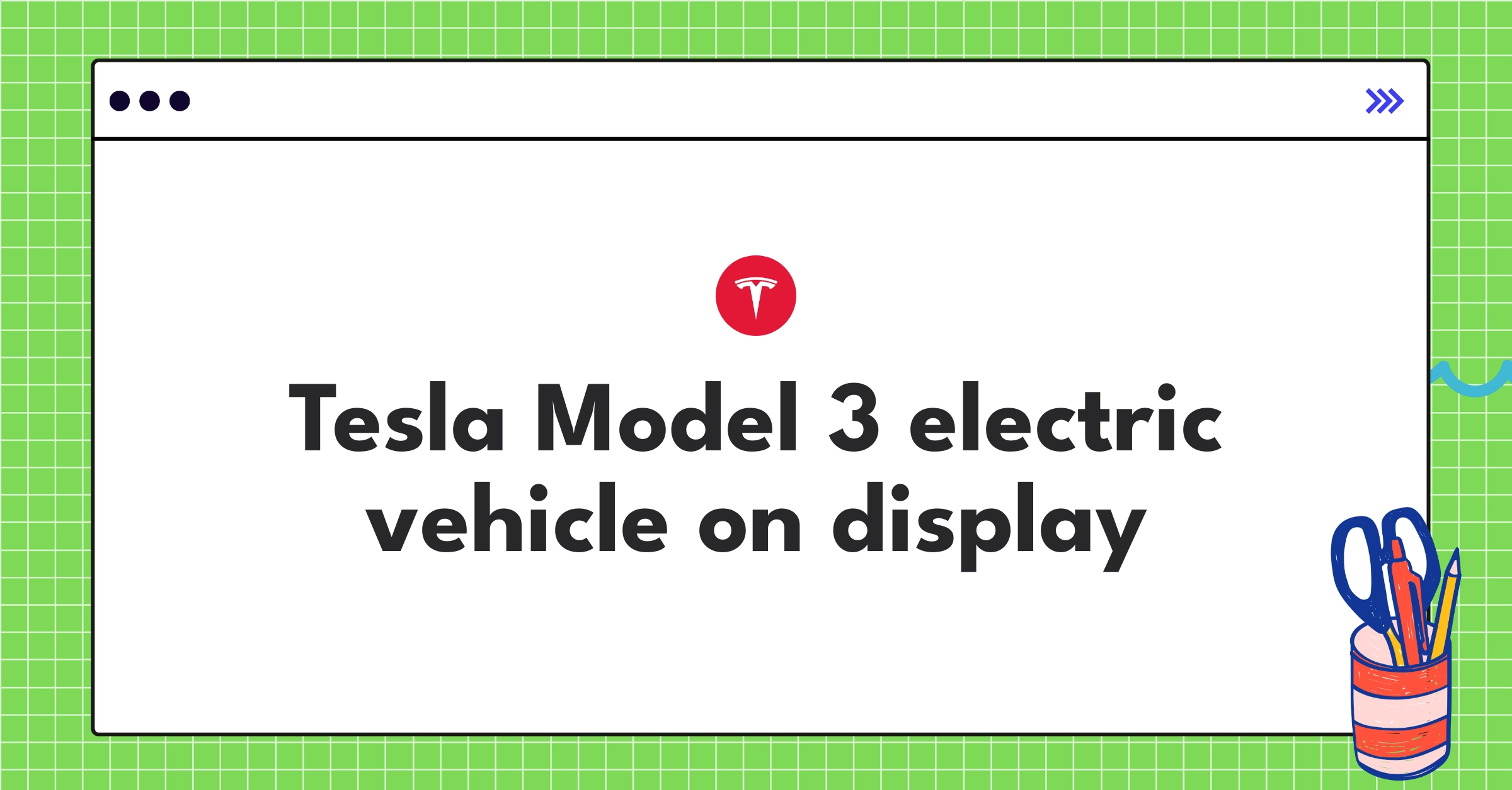 Tesla Model 3 electric car showcasing sleek design and advanced technology features