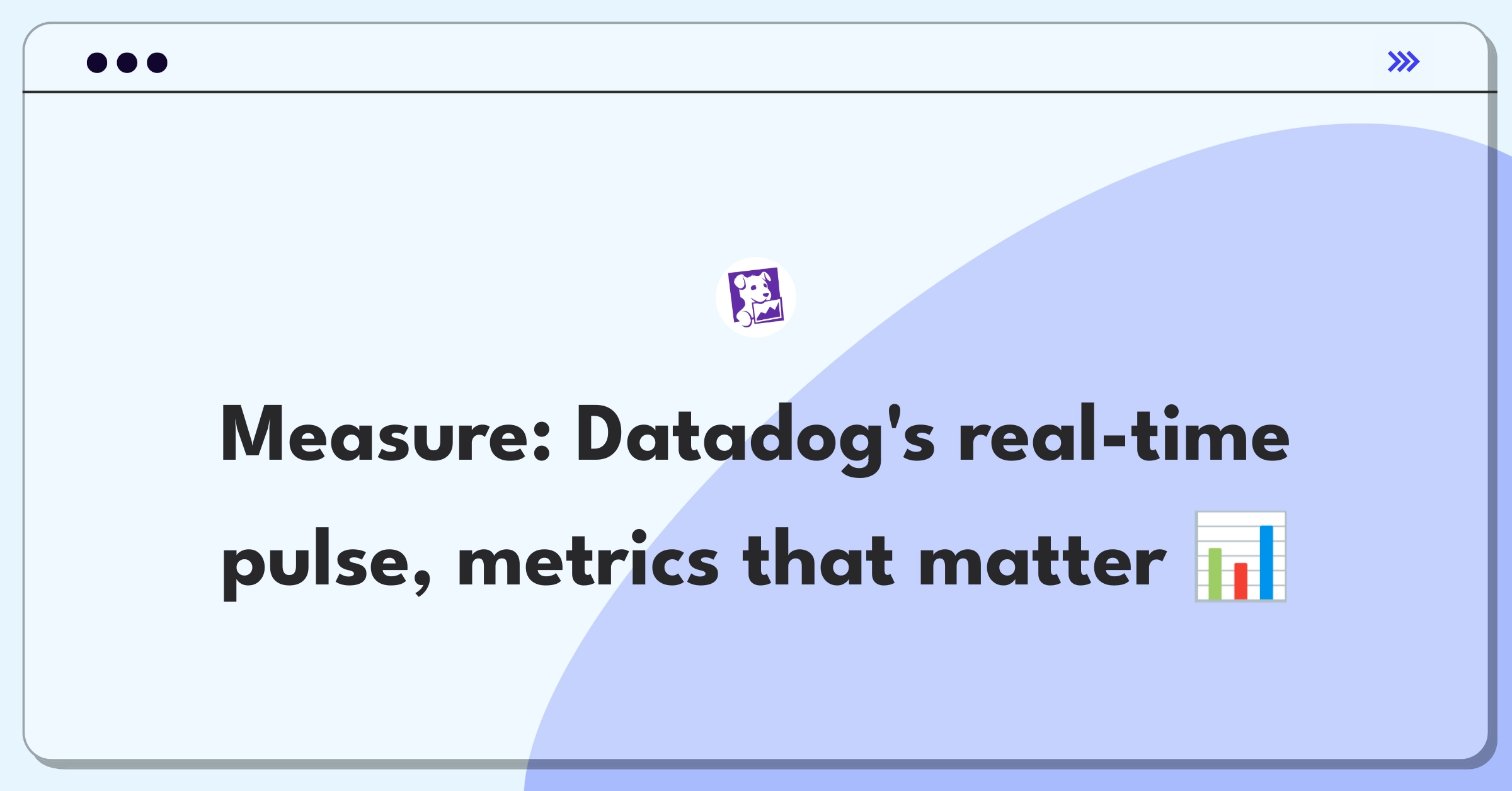 Product Management Analytics Question: Evaluating metrics for Datadog's real-time monitoring feature