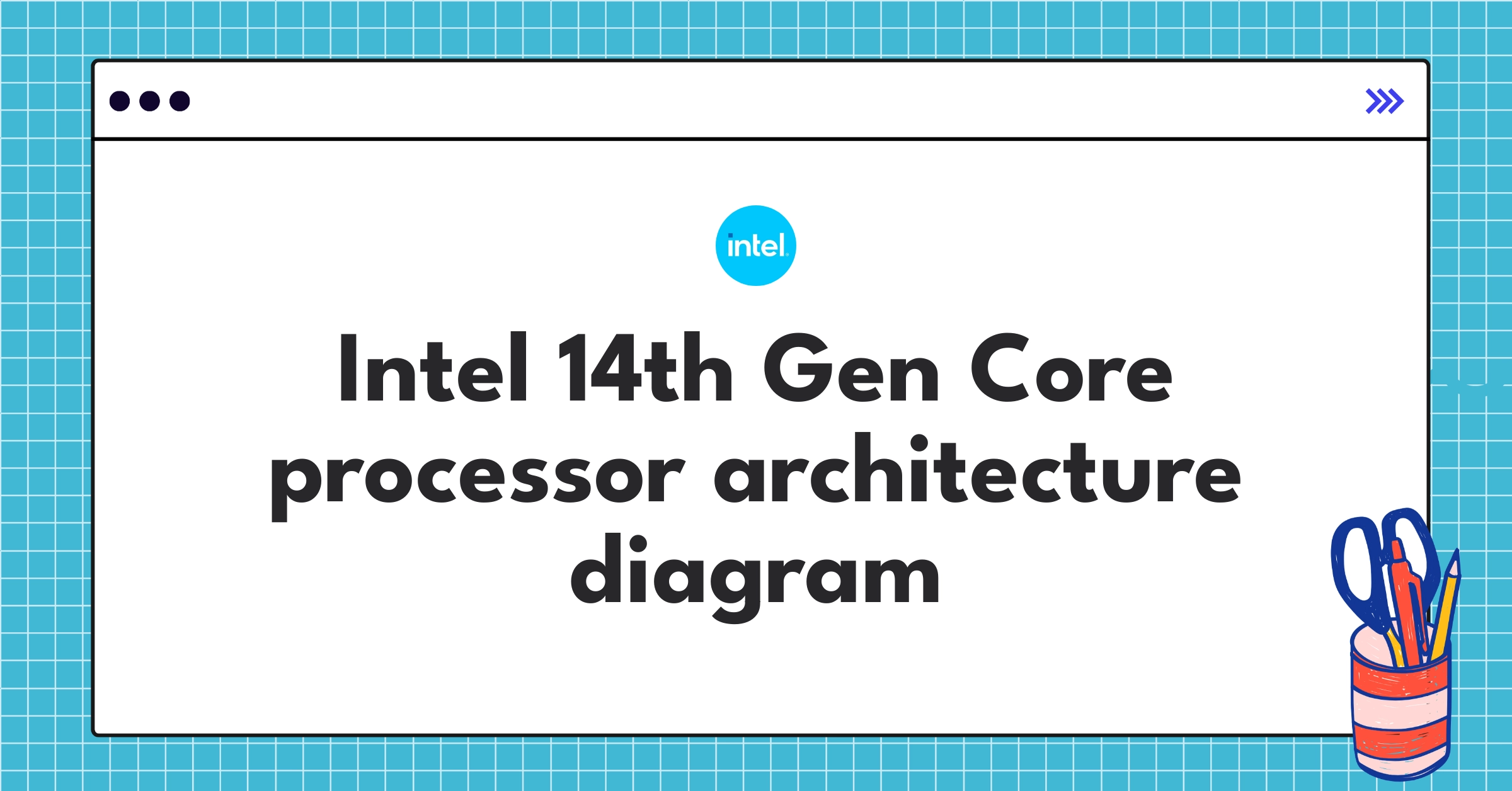 Detailed schematic of Intel's 14th Gen Core processor showcasing innovative disaggregated design and AI capabilities