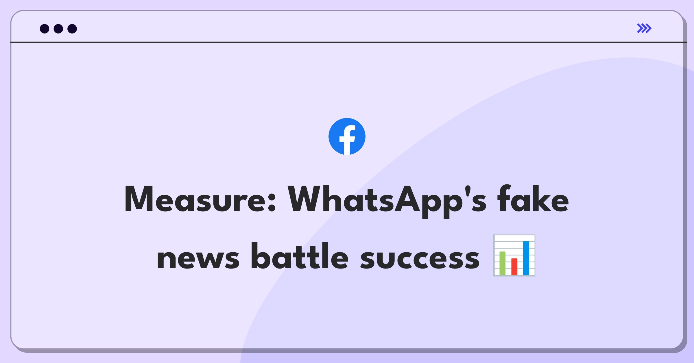 Product Management Success Metrics Question: Measuring effectiveness of WhatsApp's anti-misinformation efforts