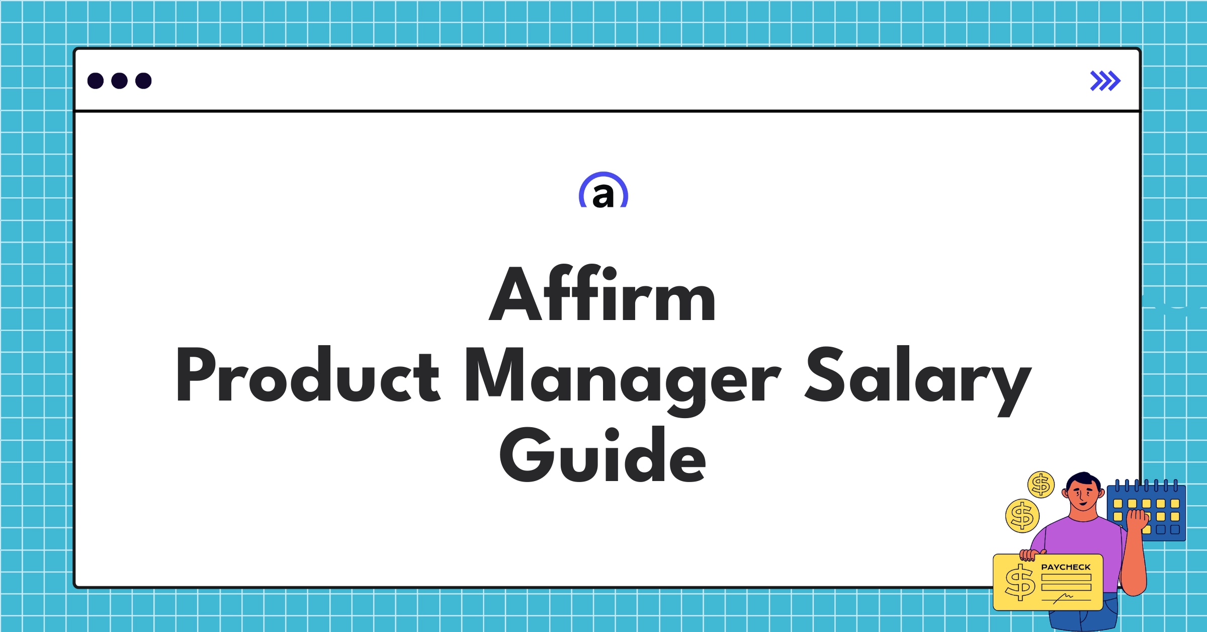 Detailed chart showing Affirm product manager salary components and progression levels