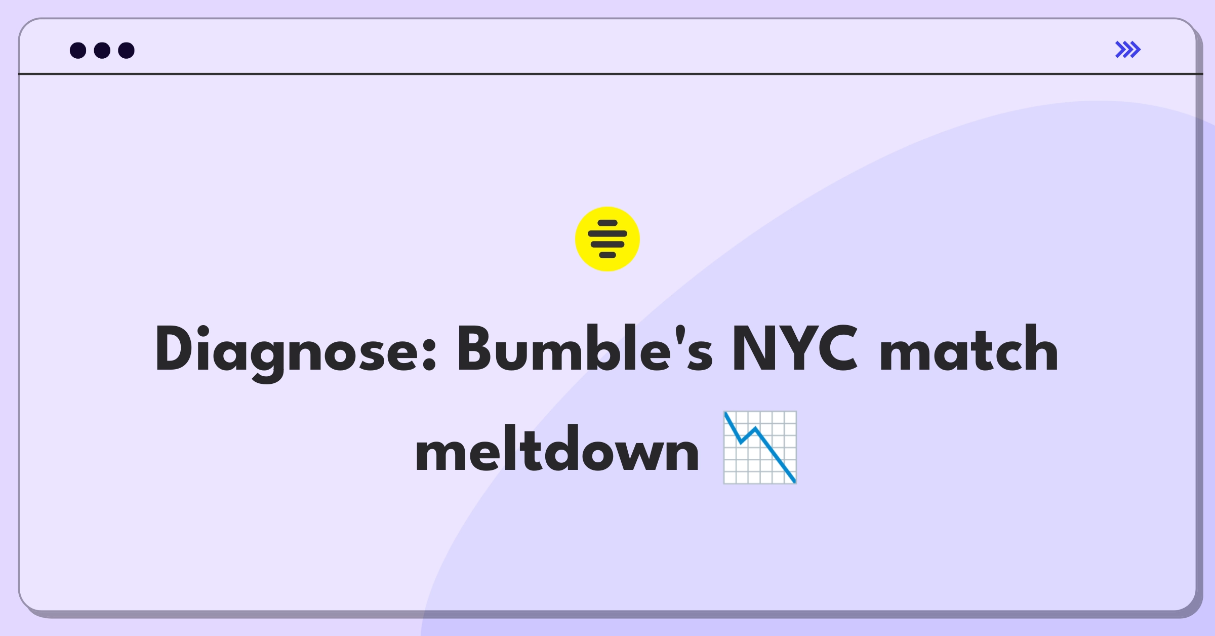 Product Management Root Cause Analysis Question: Investigating sudden decrease in Bumble matches for NYC users