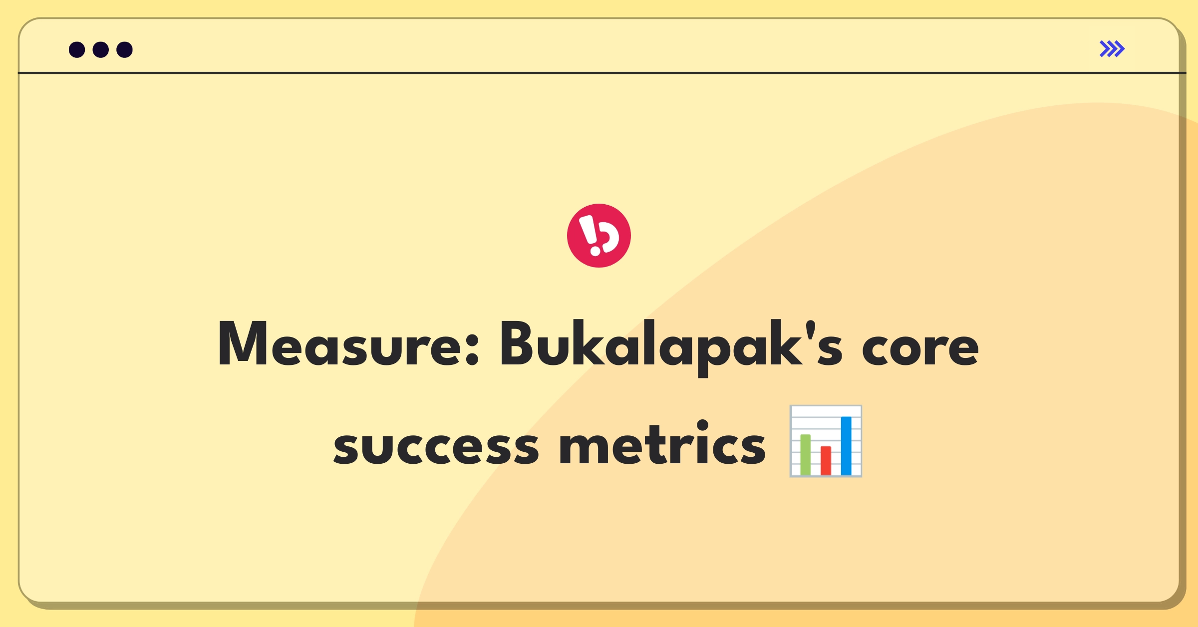 Product Management Metrics Question: Measuring success of Bukalapak's core e-commerce marketplace feature