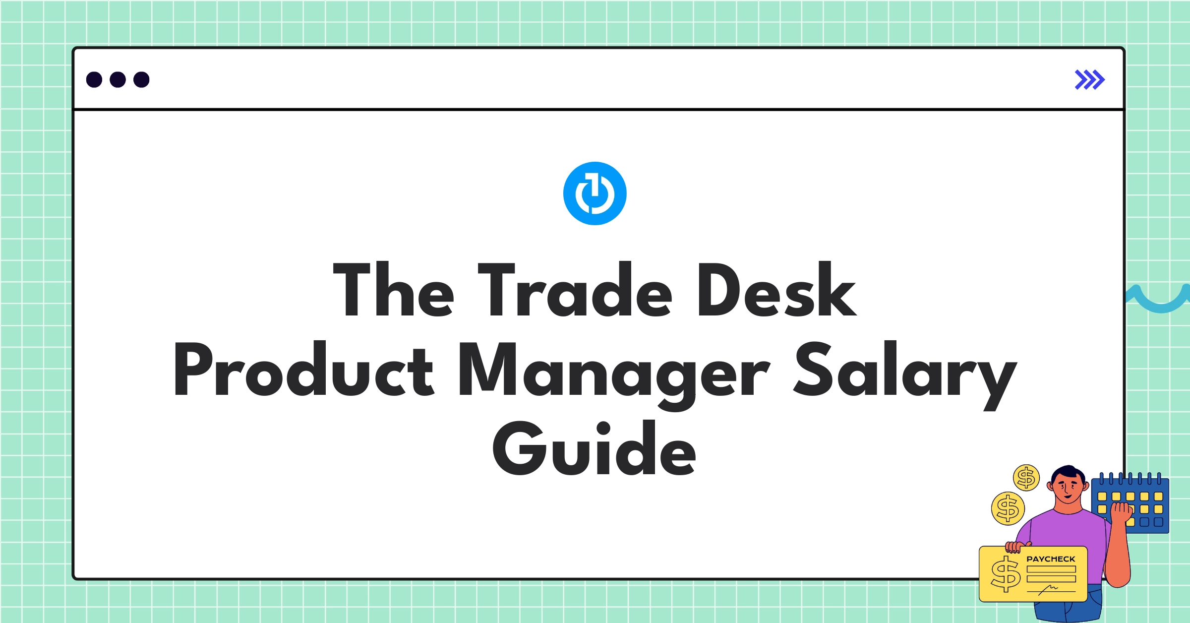 Infographic showing The Trade Desk product manager salary components and industry comparisons for 2025