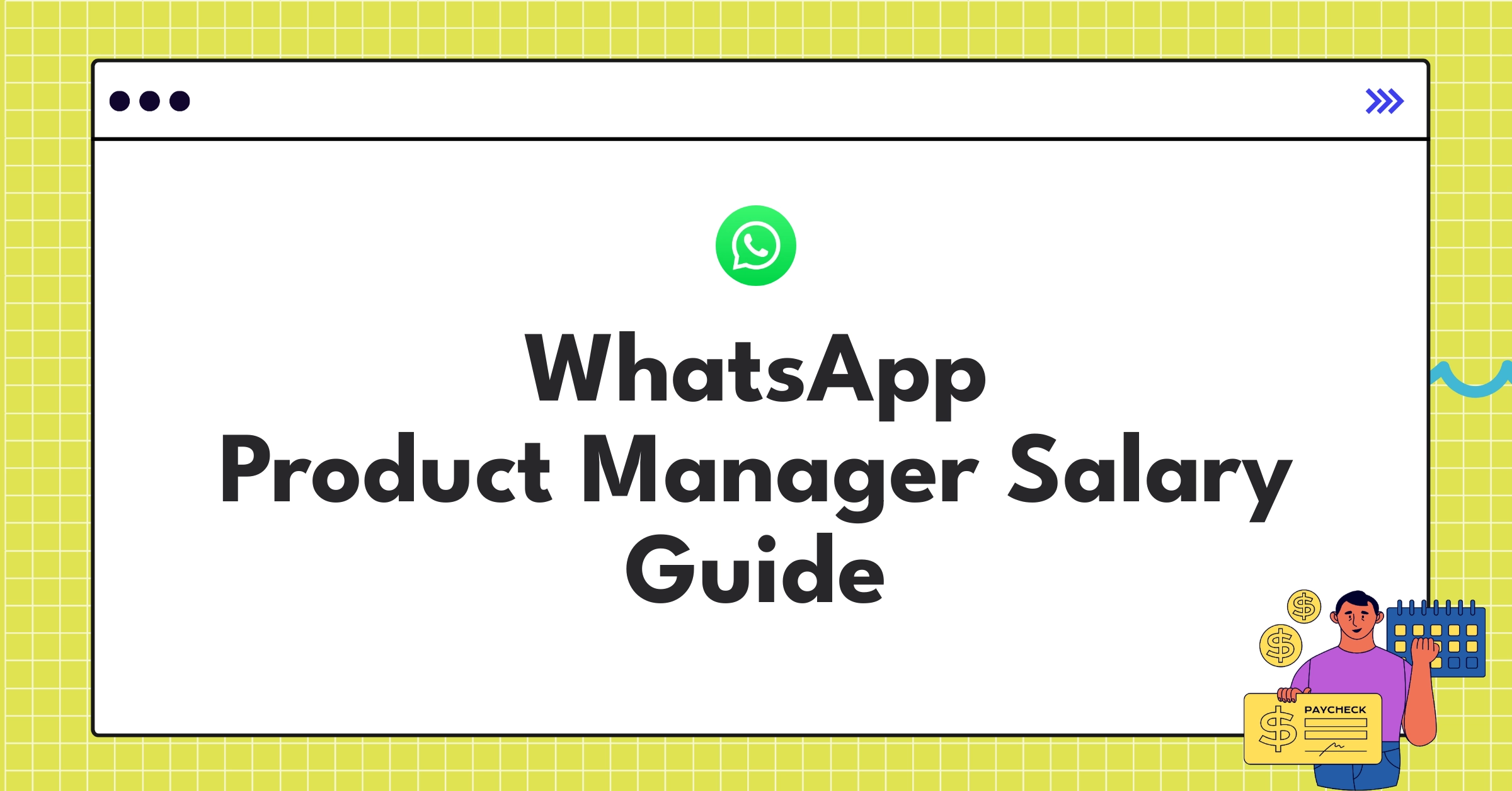 WhatsApp Product Manager salary range infographic showing compensation tiers for 2025