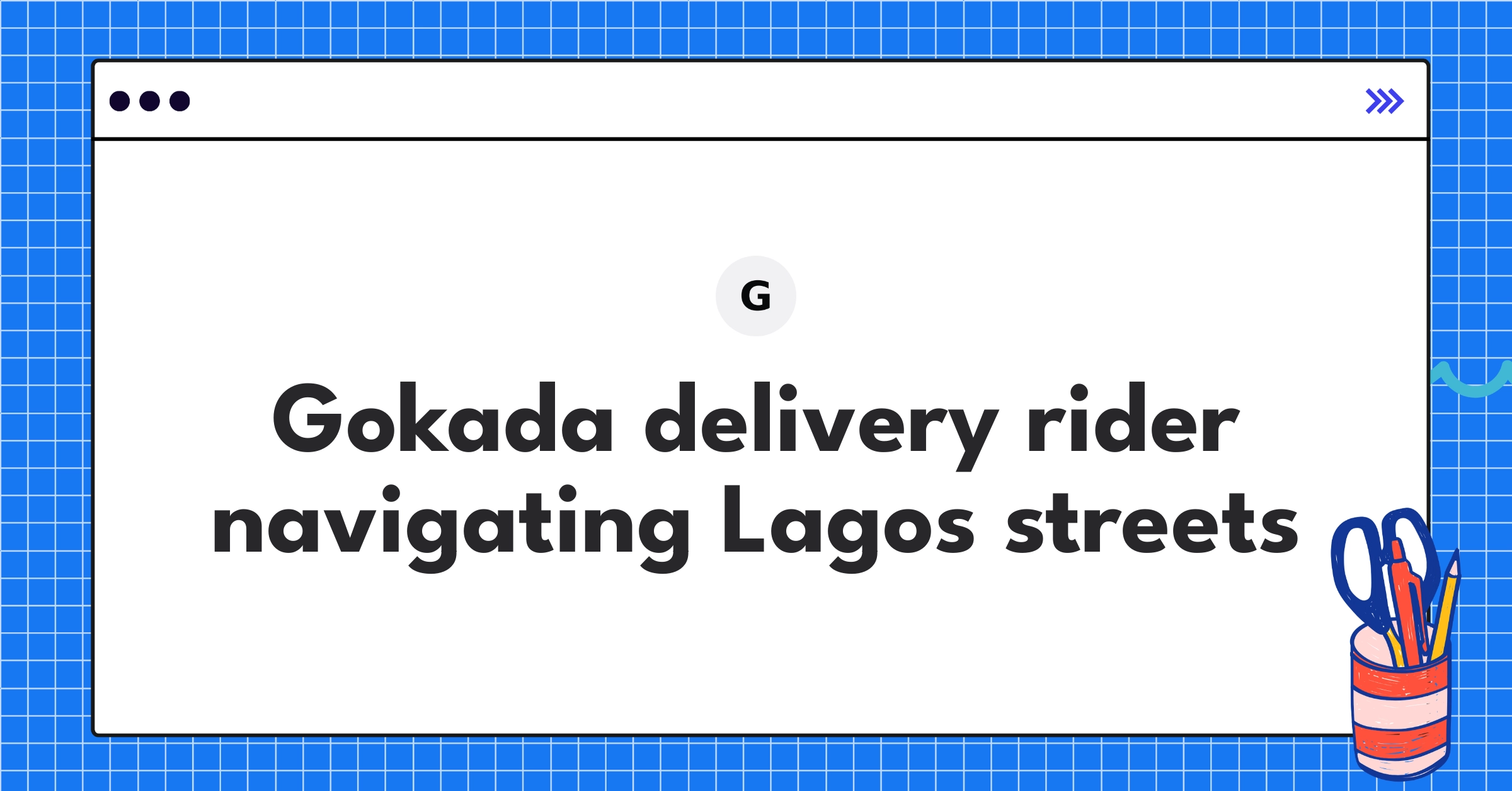 Gokada delivery rider on motorcycle efficiently navigating through Lagos traffic for last-mile logistics