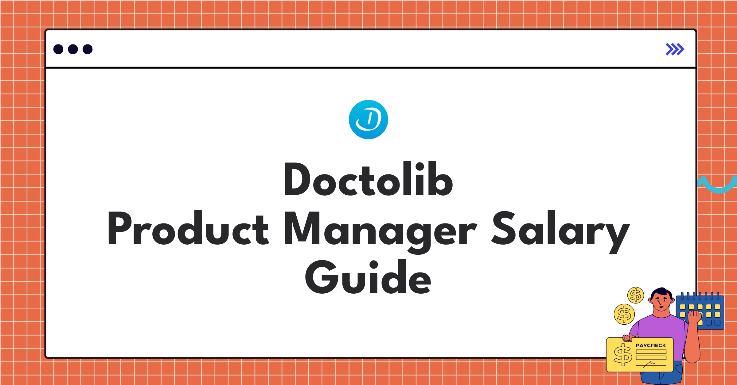 Infographic showing Doctolib Product Manager salary ranges and compensation structure for 2025