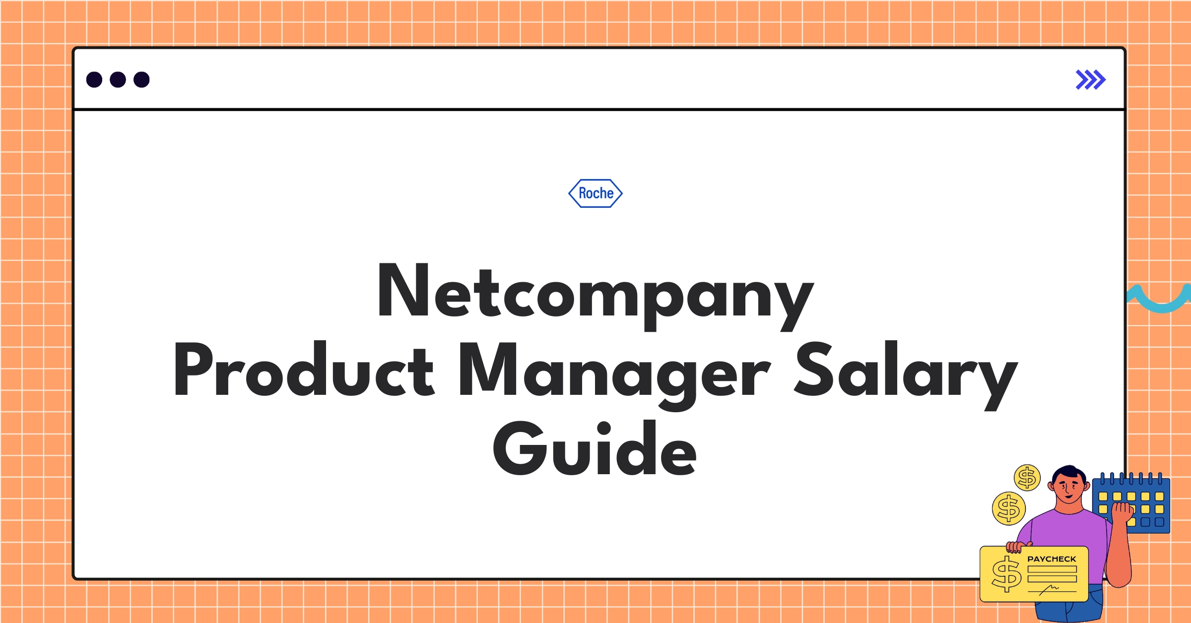Infographic showing Netcompany Product Manager salary ranges and benefits for 2025