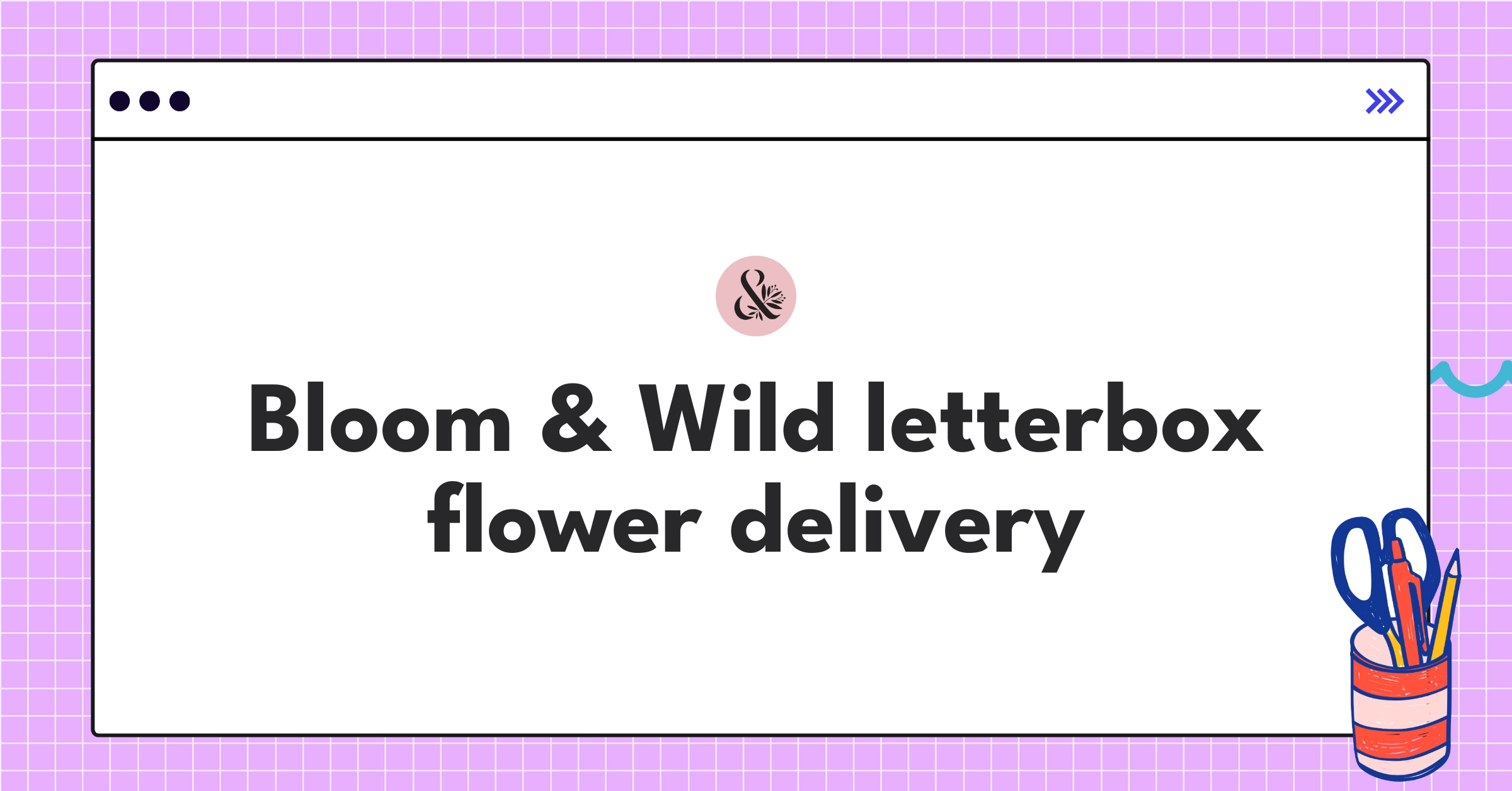 Bloom & Wild's innovative letterbox flower packaging being delivered through a mail slot