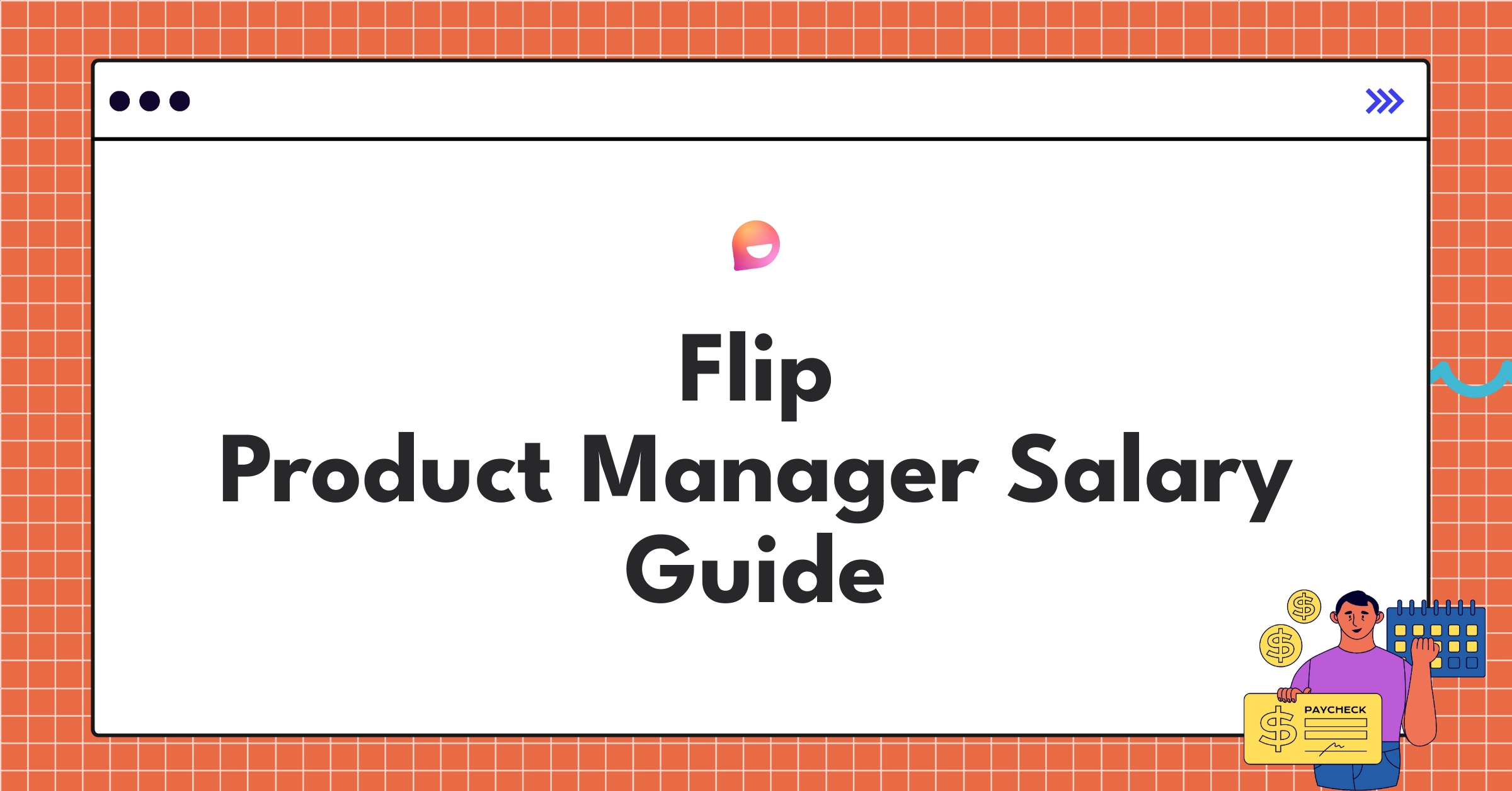 Infographic detailing Flip's Product Manager salary ranges and benefits package for 2025