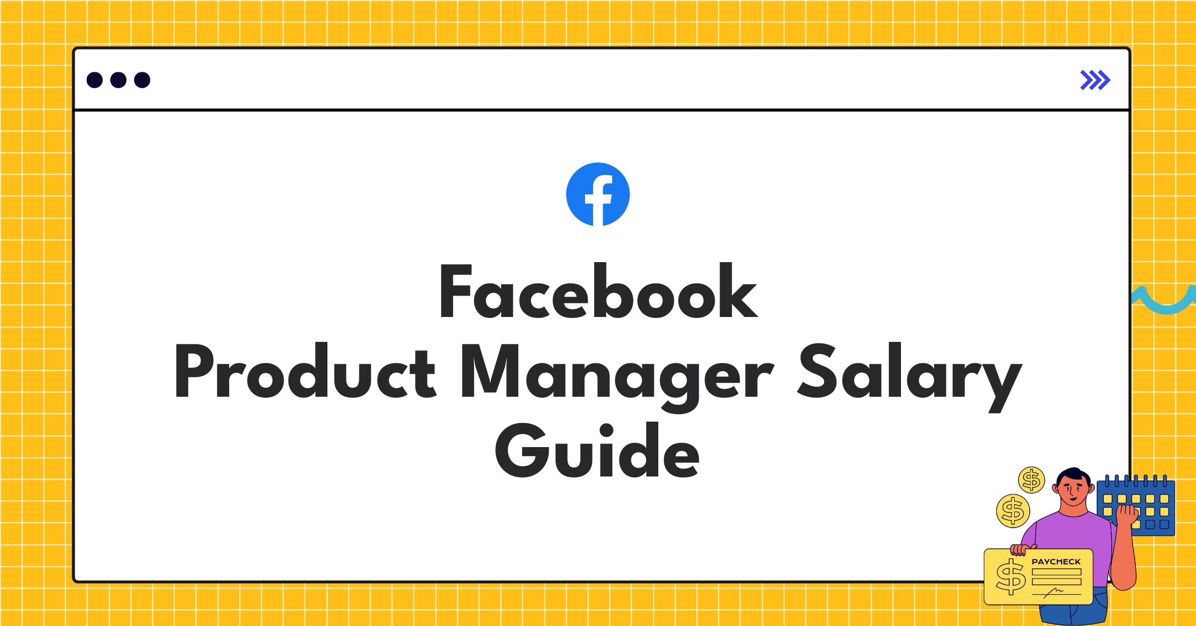 Infographic showing Facebook Product Manager salary ranges and compensation components for 2025