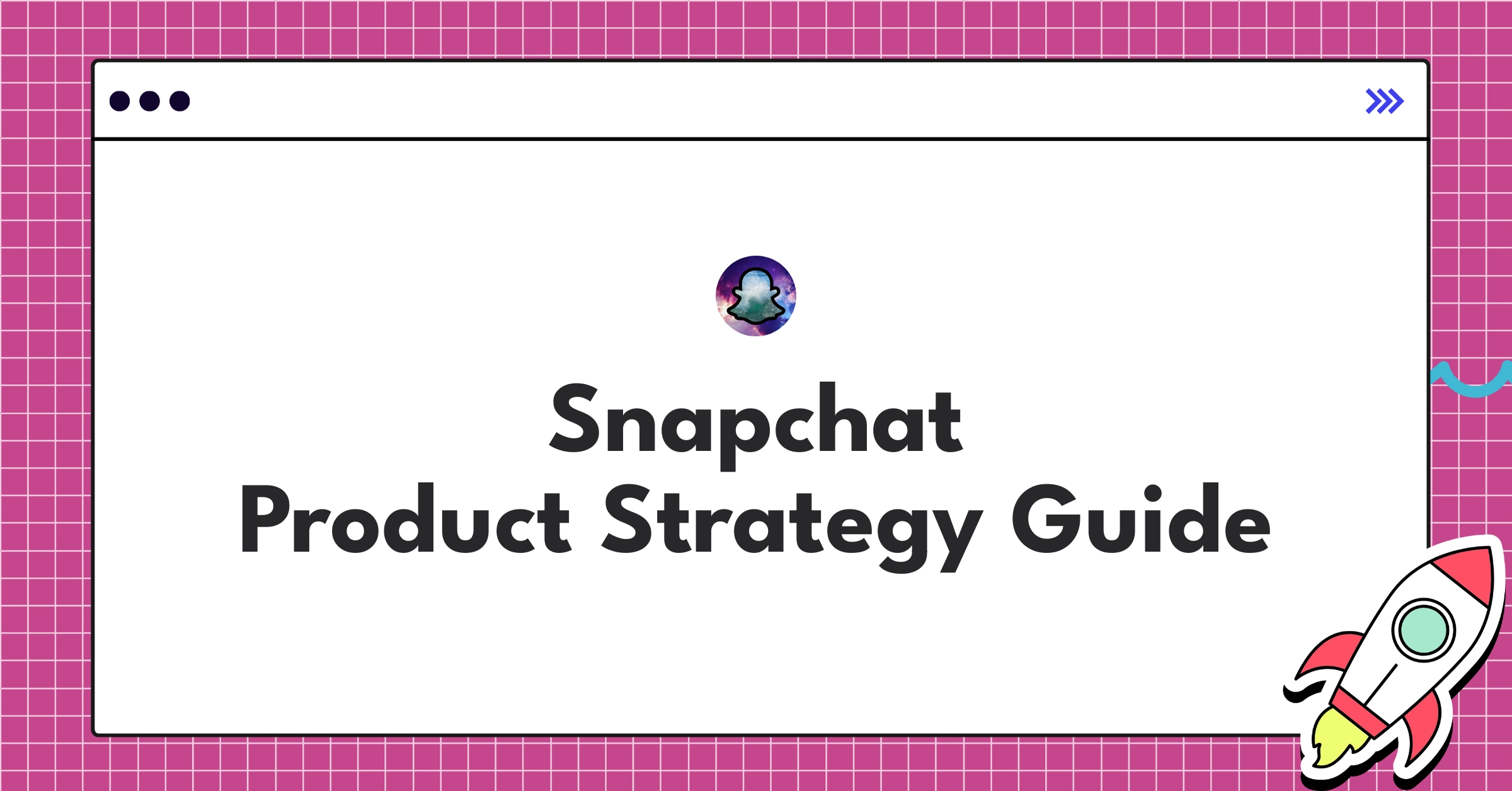 Snapchat logo with AR elements showcasing product strategy focus on augmented reality and creator tools