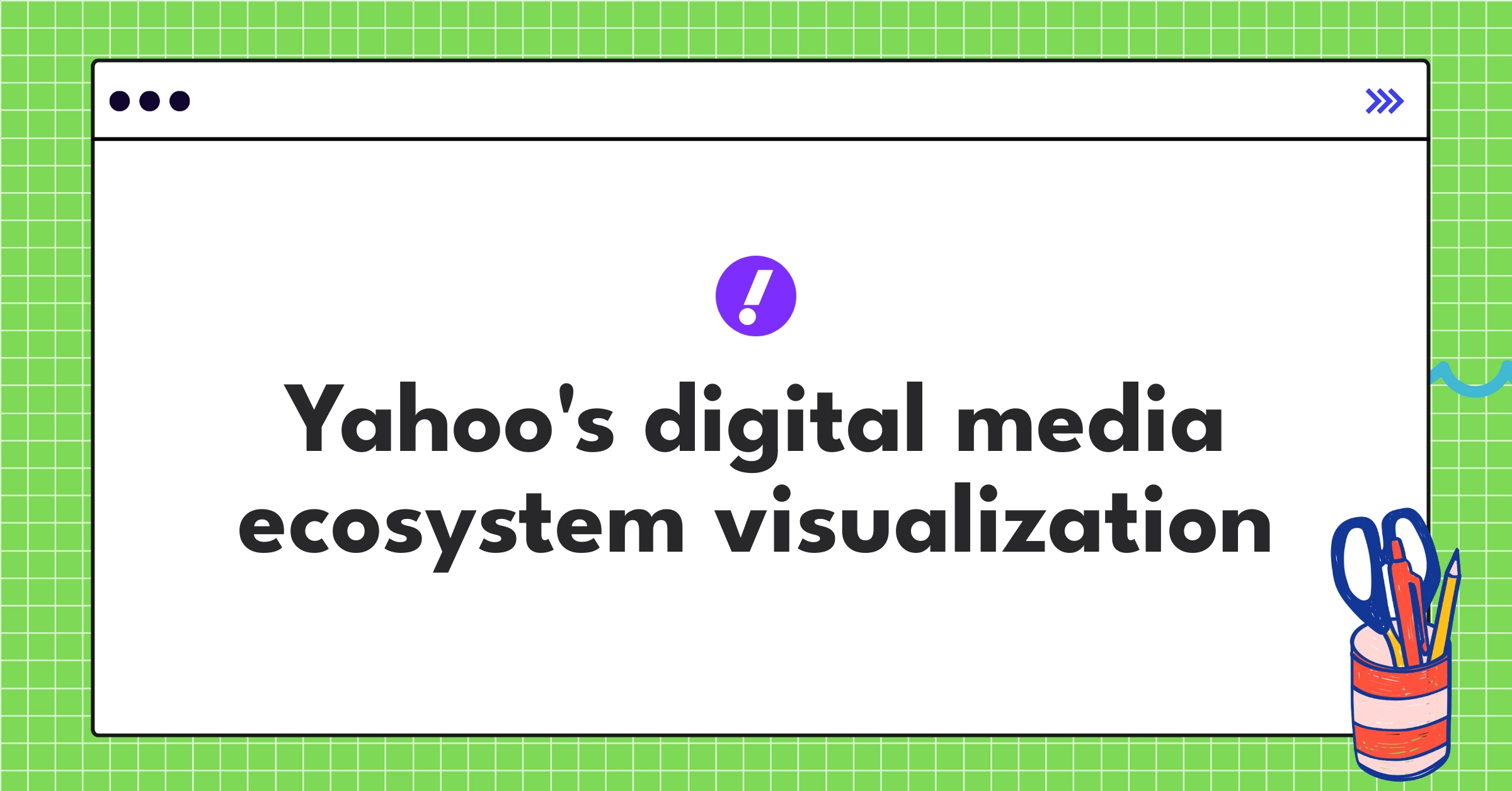 Infographic showcasing Yahoo's content aggregation, email service, and mobile strategy components