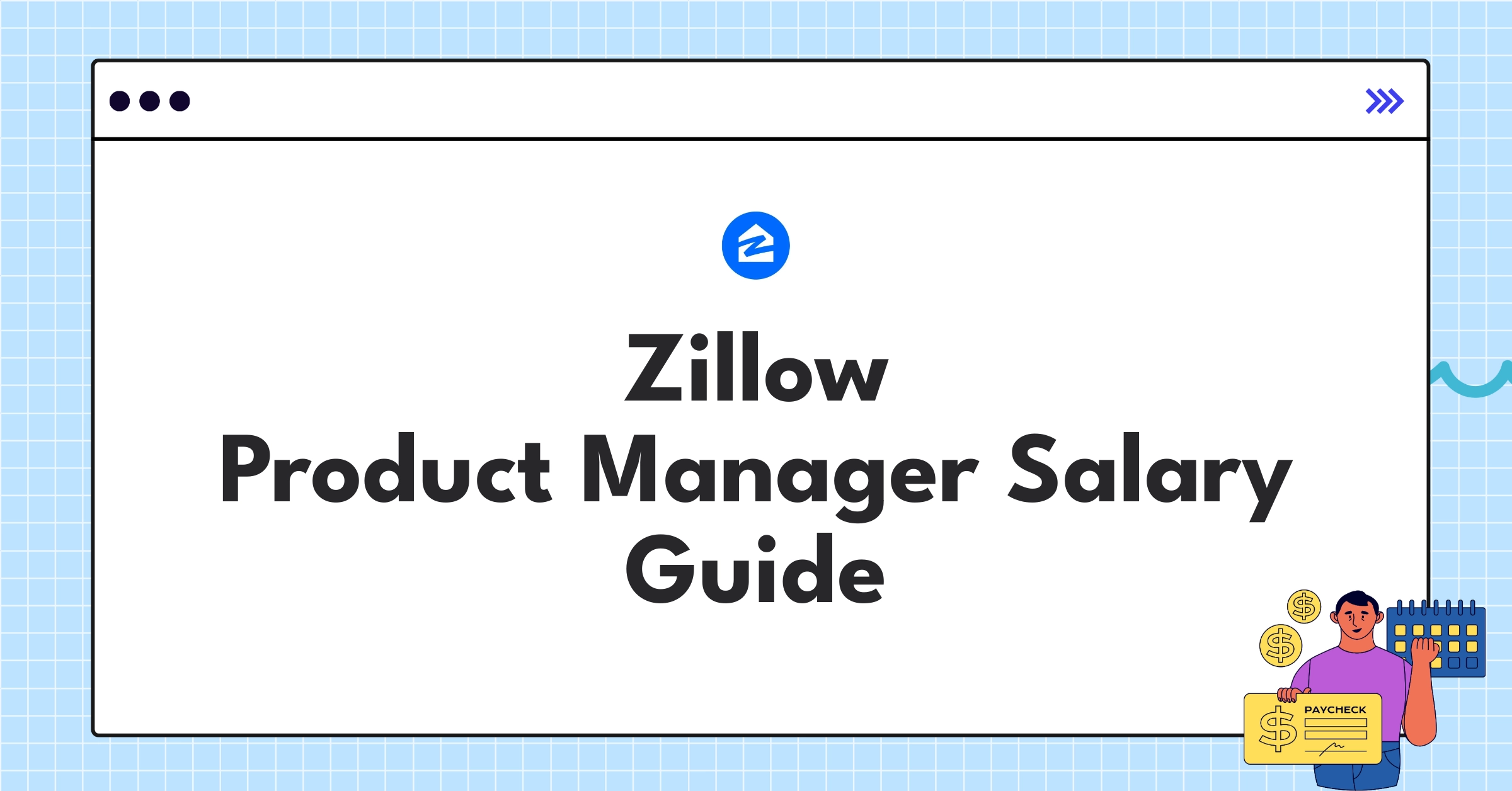 Zillow Product Manager salary breakdown chart showing base pay, bonuses, and equity components