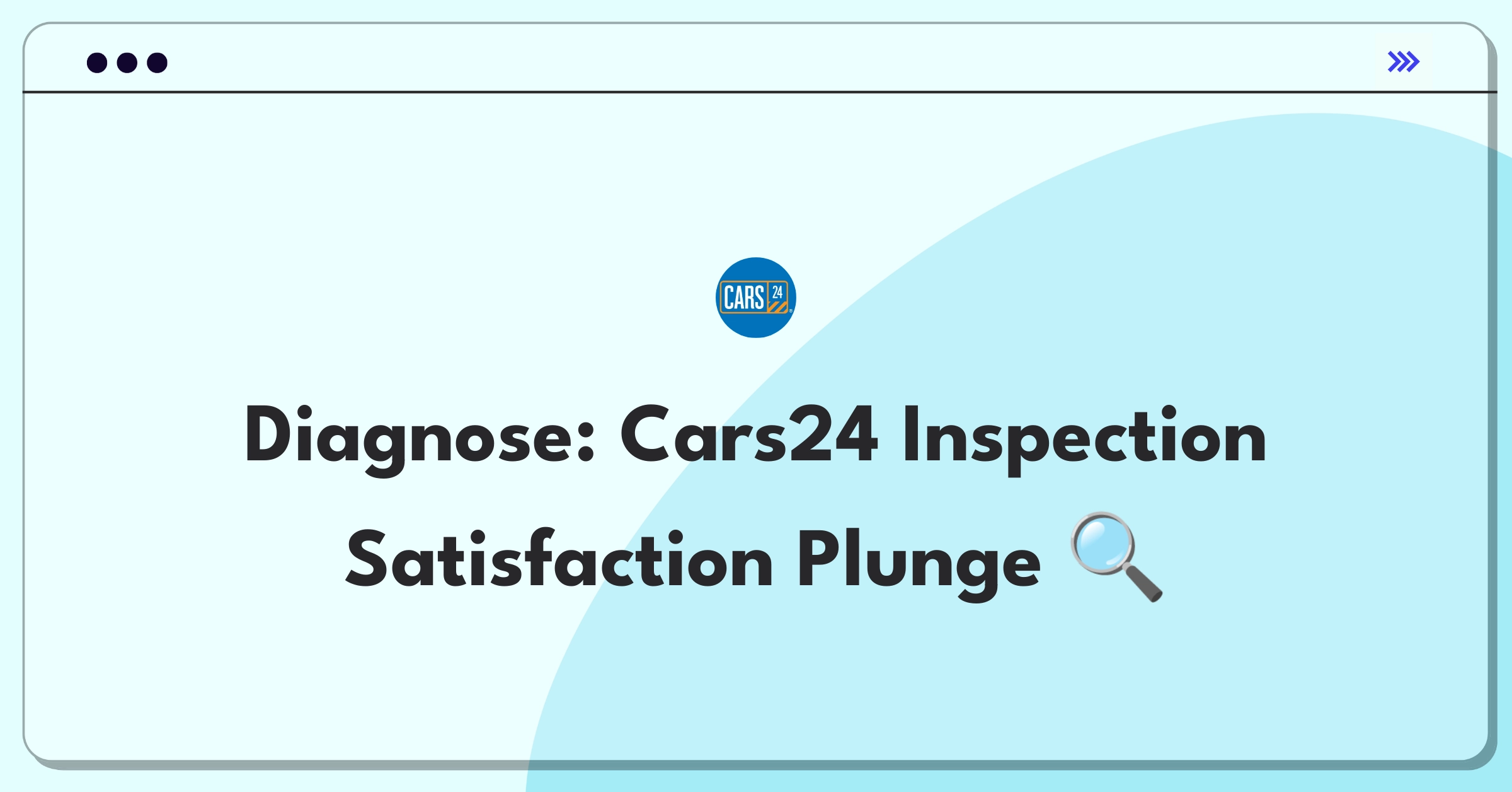 Product Management Root Cause Analysis Question: Cars24 vehicle inspection service satisfaction score decrease