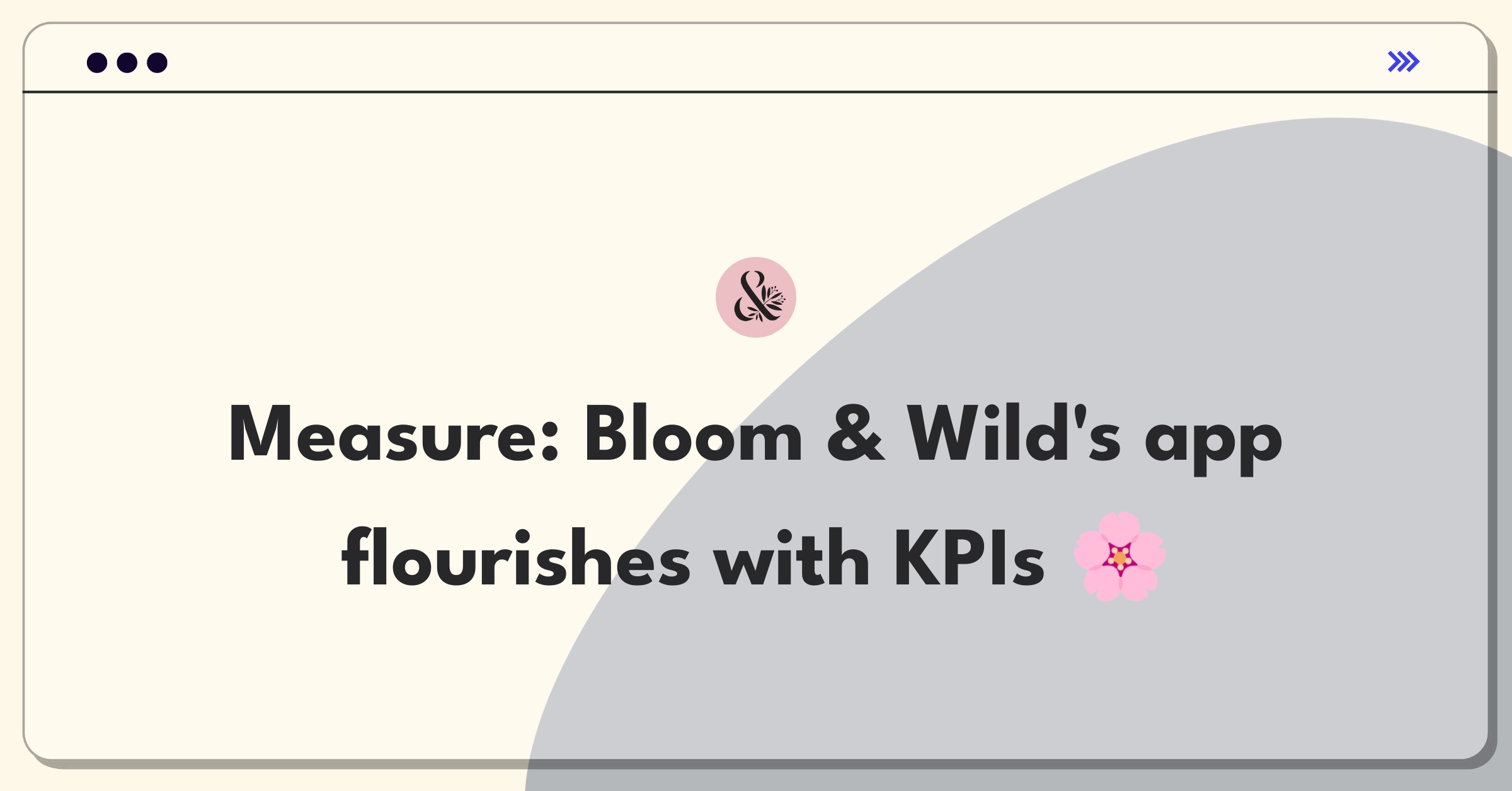 Product Management Analytics Question: Defining success metrics for Bloom & Wild's flower ordering mobile app