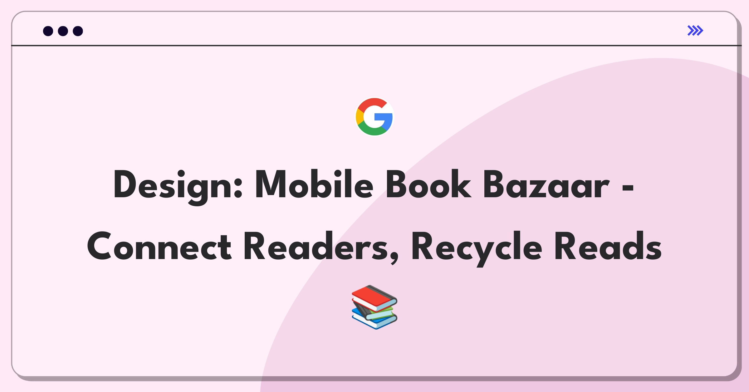 Product Management Design Question: Mobile app interface for buying and selling used books, showing book listings and user profiles