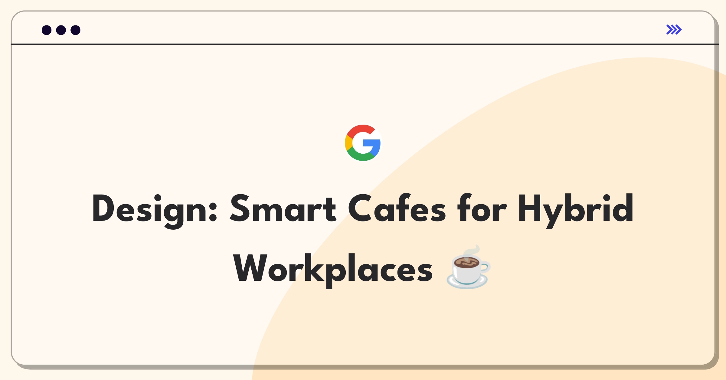 Product Management Design Question: Reimagining corner cafes for hybrid work environments