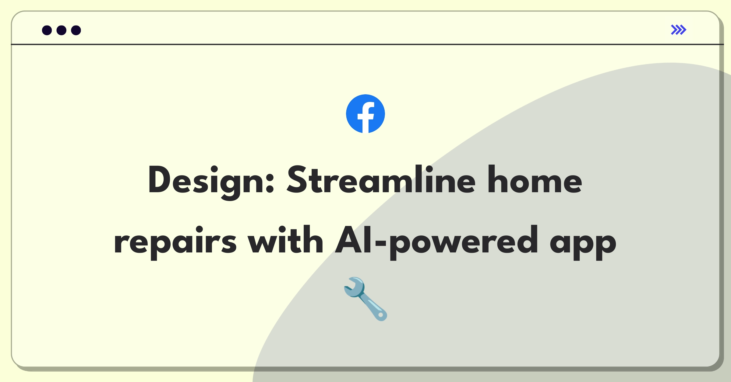 Product Management Design Question: Conceptual diagram of a home repair service app with AI matching feature