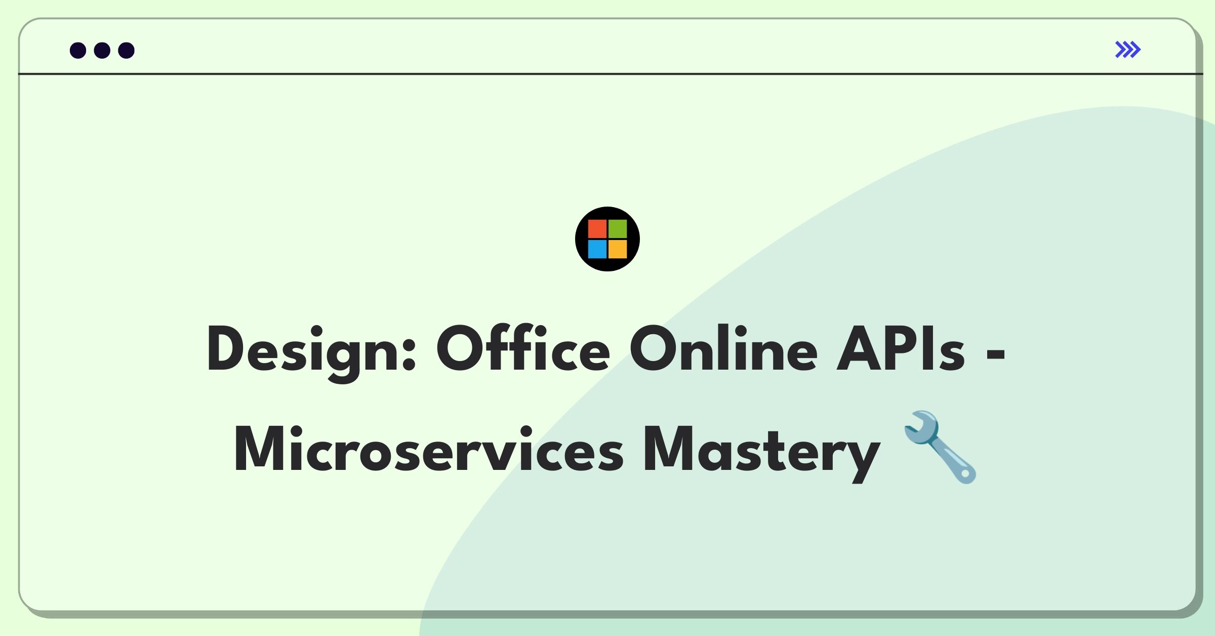 Product Management Technical Question: Office Online API design challenge focusing on microservices and real-time collaboration