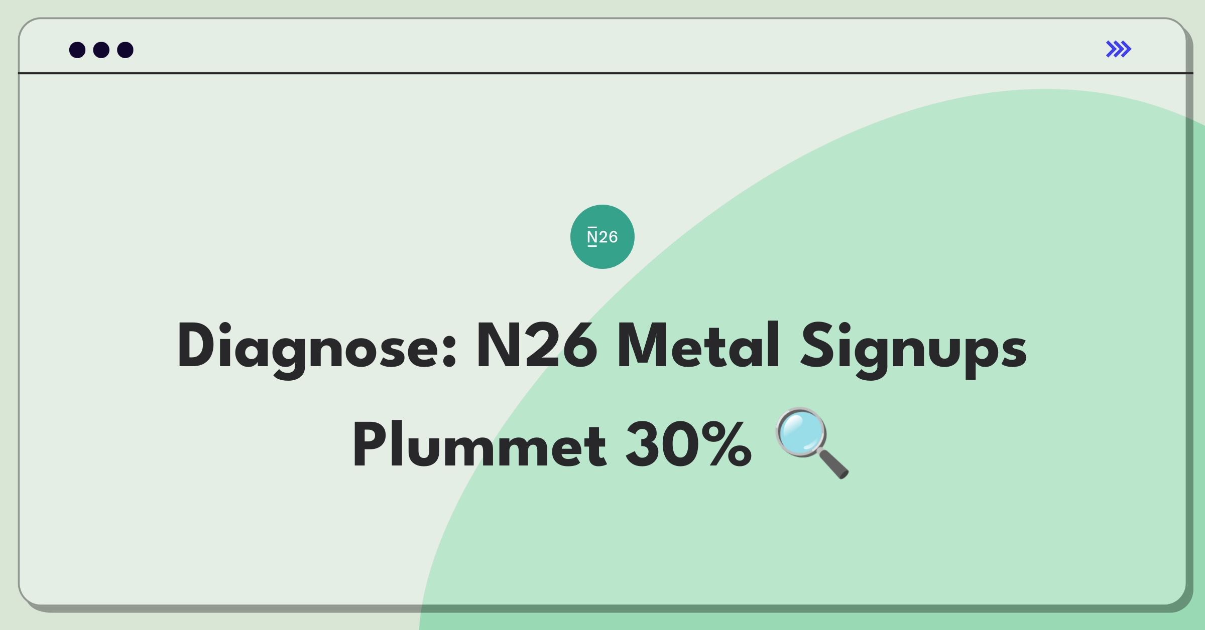 Product Management Root Cause Analysis Question: Investigating sudden drop in N26 Metal account signups