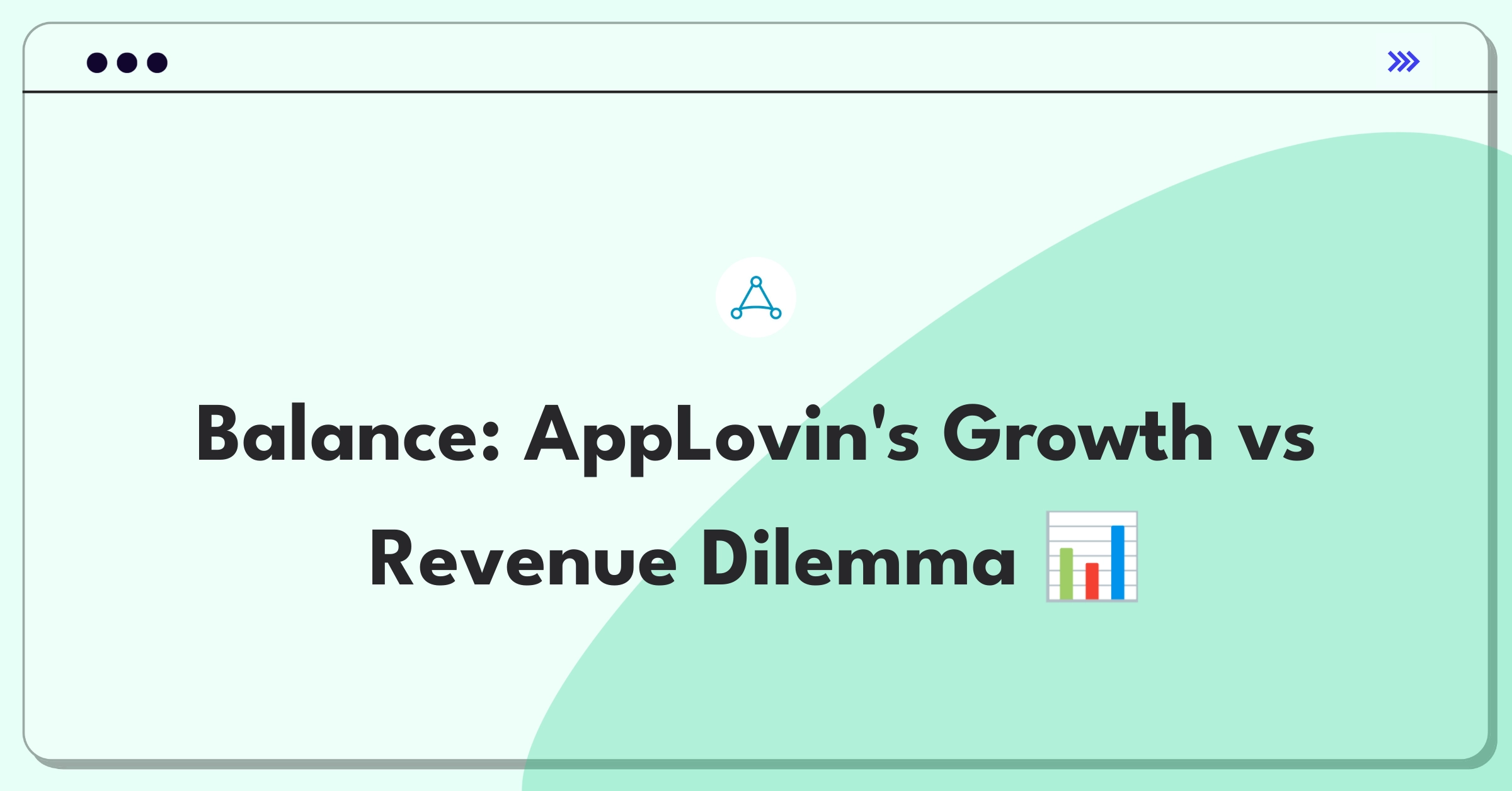 Product Management Trade-off Question: AppLovin user acquisition versus monetization strategy analysis