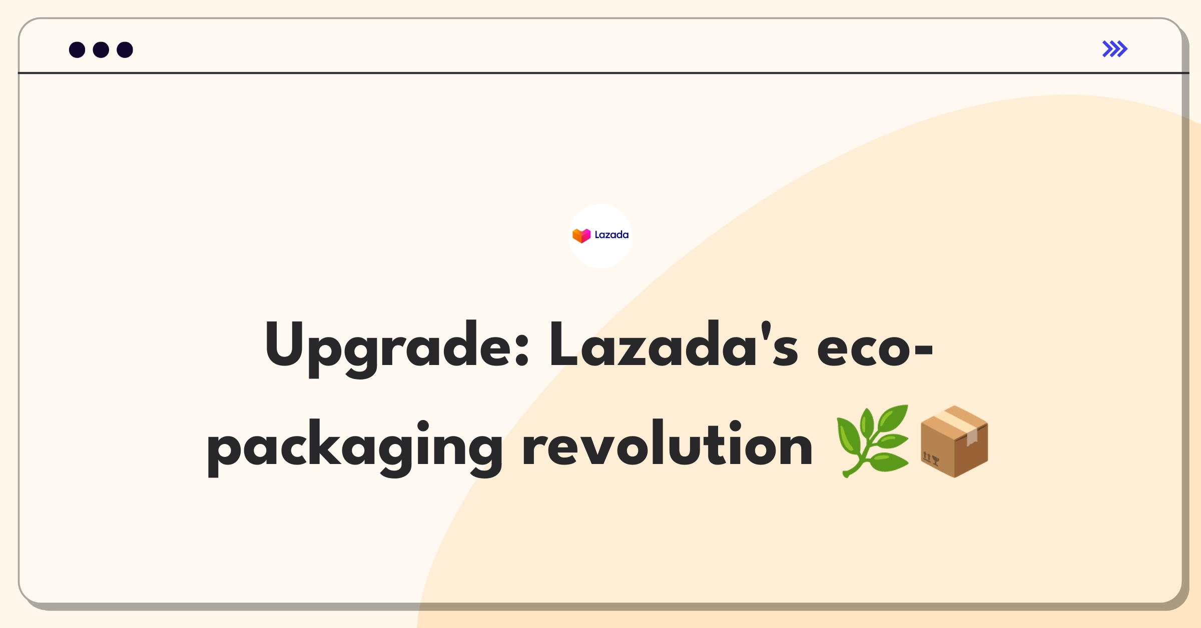 Product Management Improvement Question: Redesigning Lazada's packaging for sustainability and protection