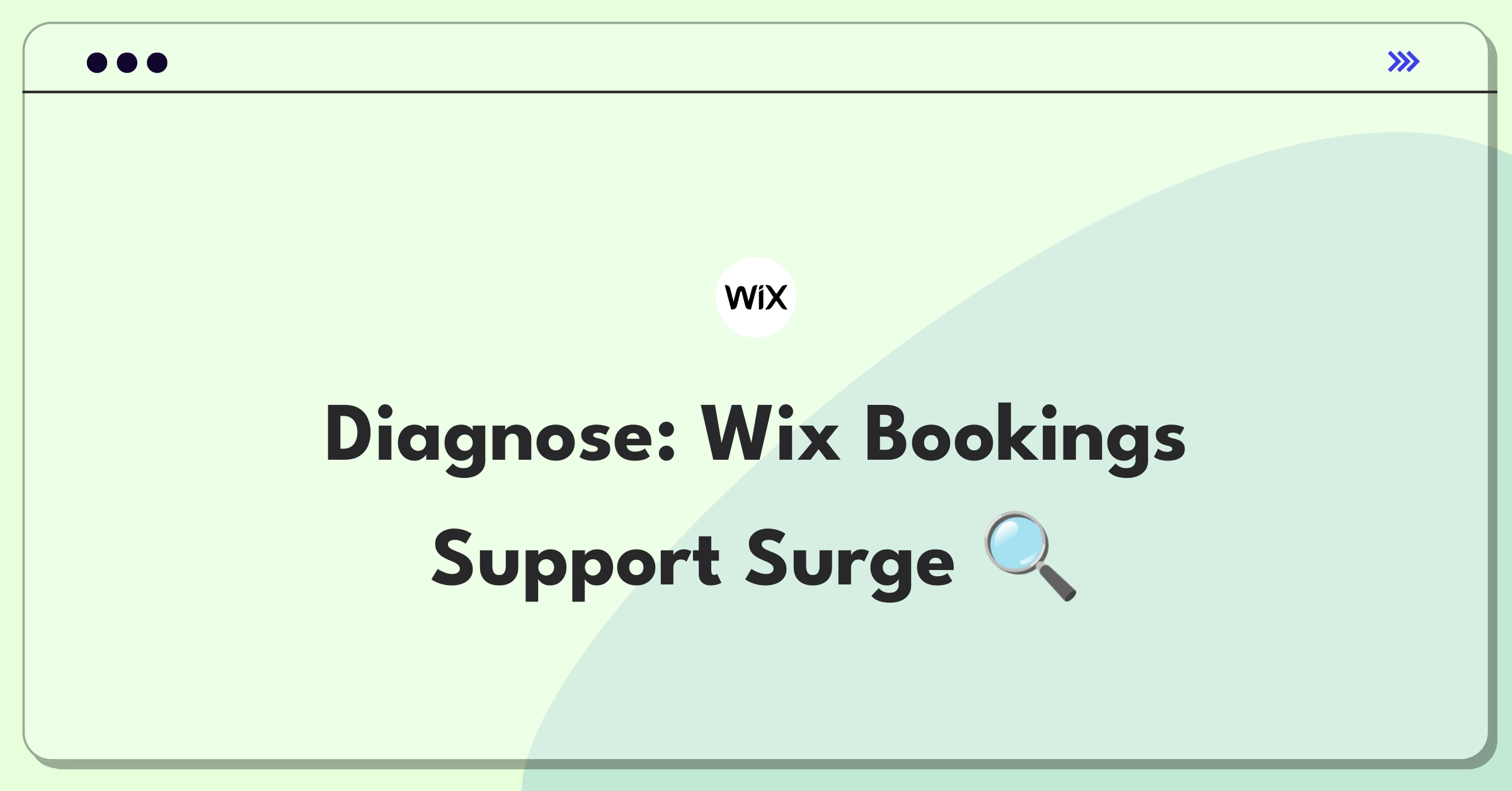 Product Management Root Cause Analysis Question: Investigating sudden increase in Wix Bookings support tickets