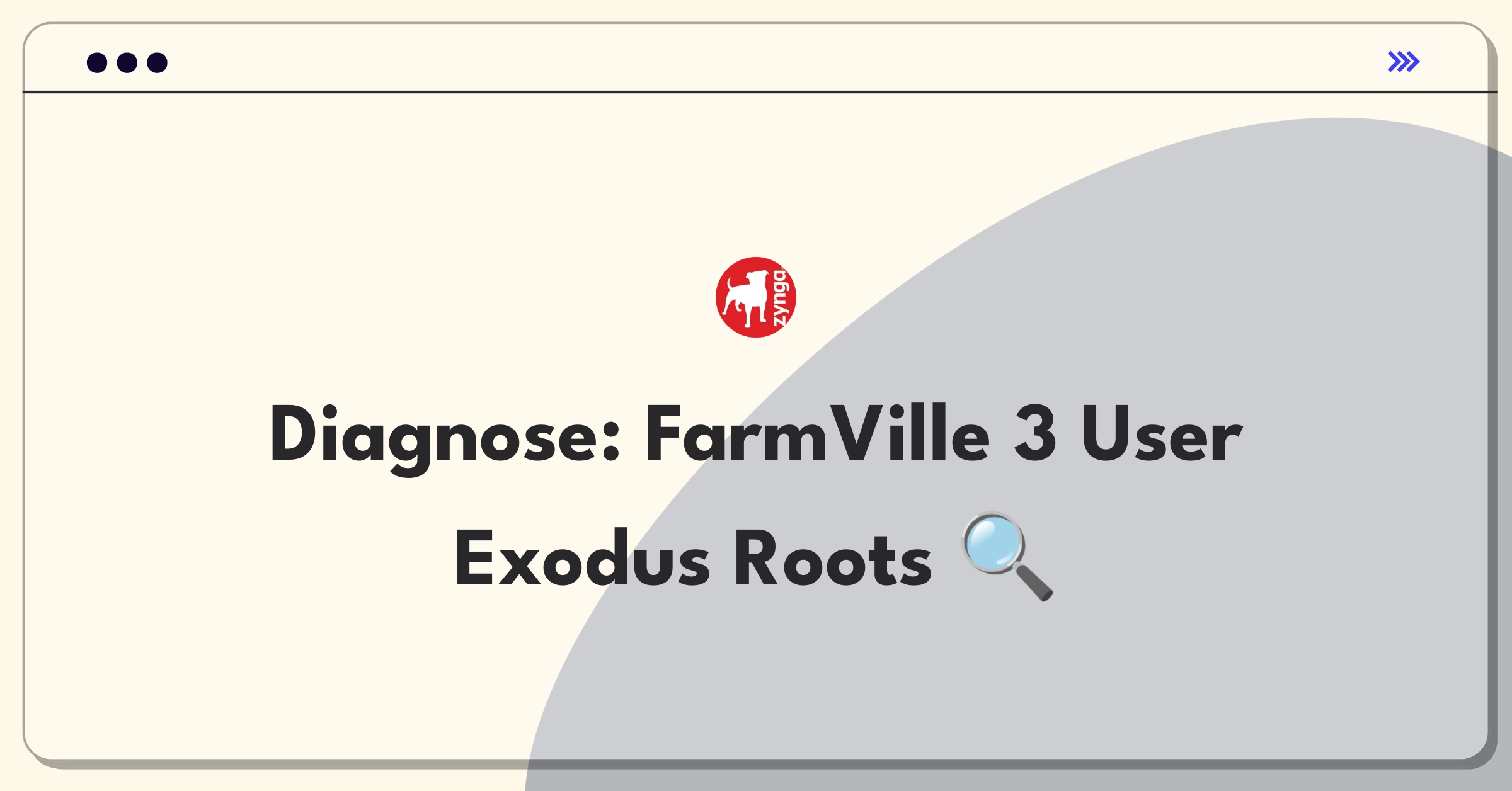 Product Management Root Cause Analysis Question: Investigating sudden drop in FarmVille 3 daily active users