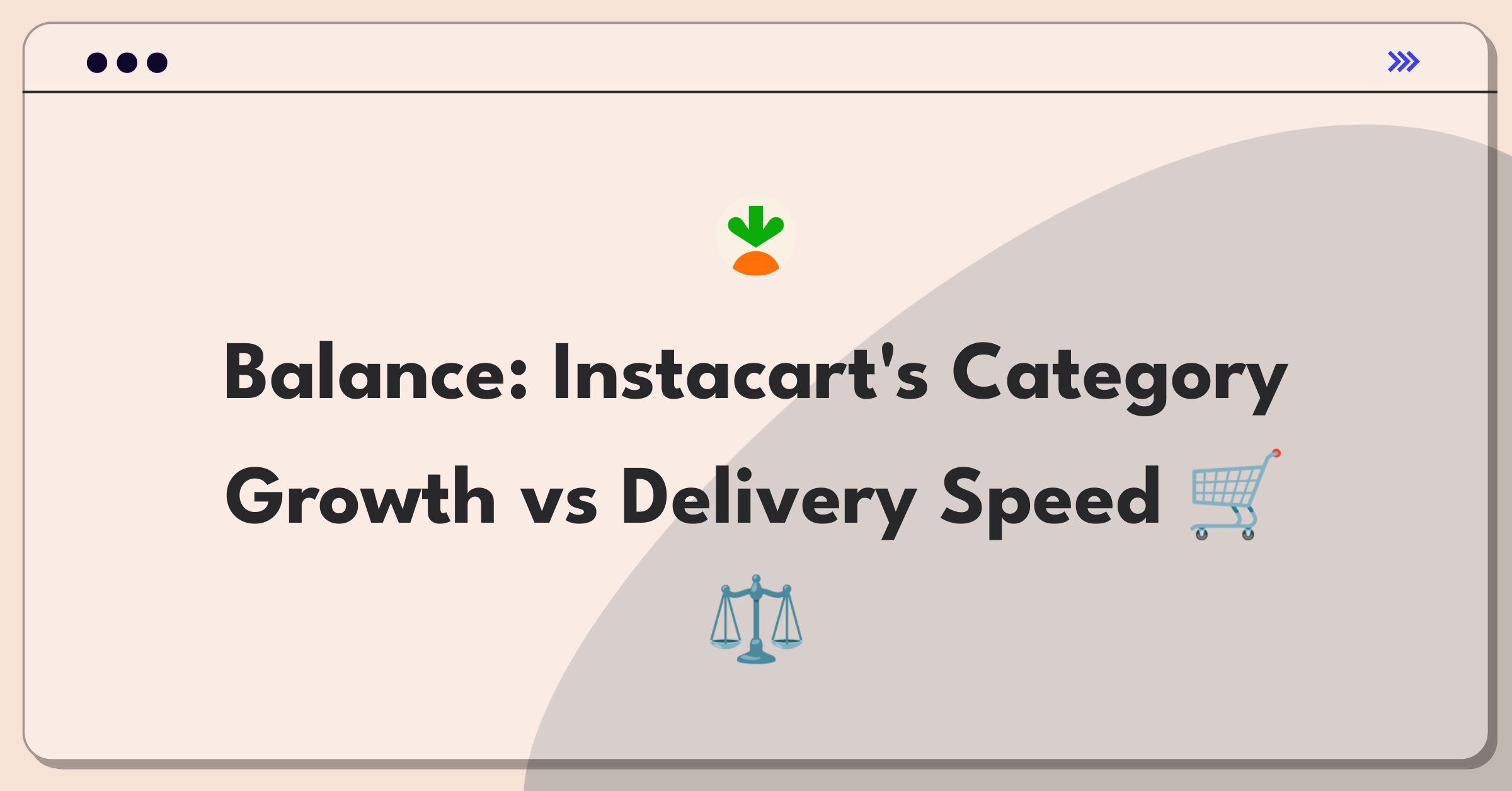 Product Management Trade-off Question: Instacart expanding product categories while maintaining fulfillment efficiency