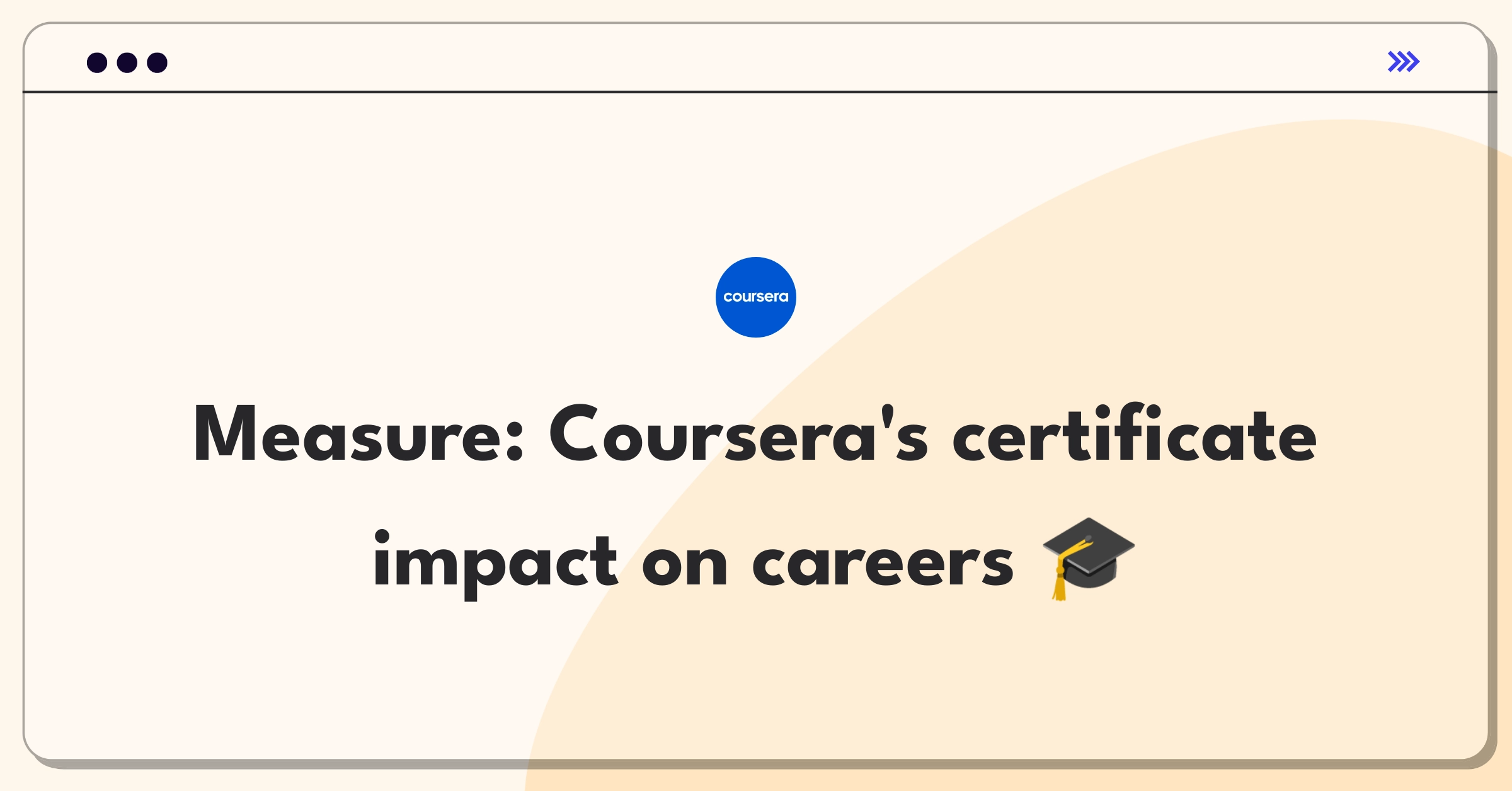 Product Management Analytics Question: Defining success metrics for Coursera's online certificate programs