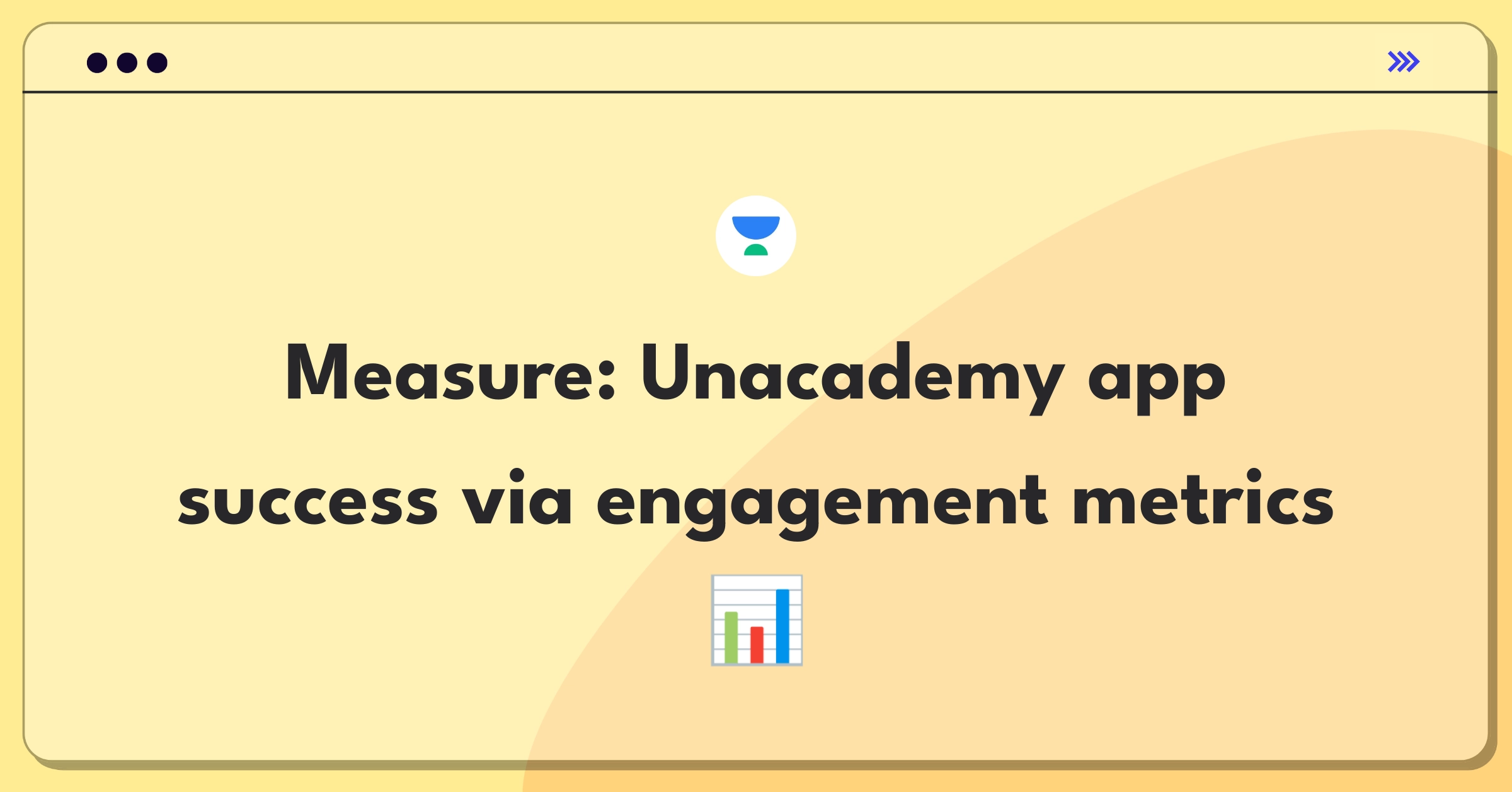 Product Management Analytics Question: Defining success metrics for Unacademy's mobile app