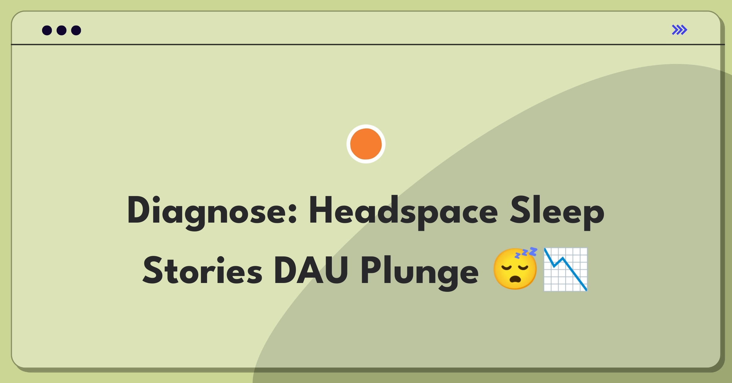 Product Management Root Cause Analysis Question: Investigating Headspace Sleep Stories feature daily active user decline