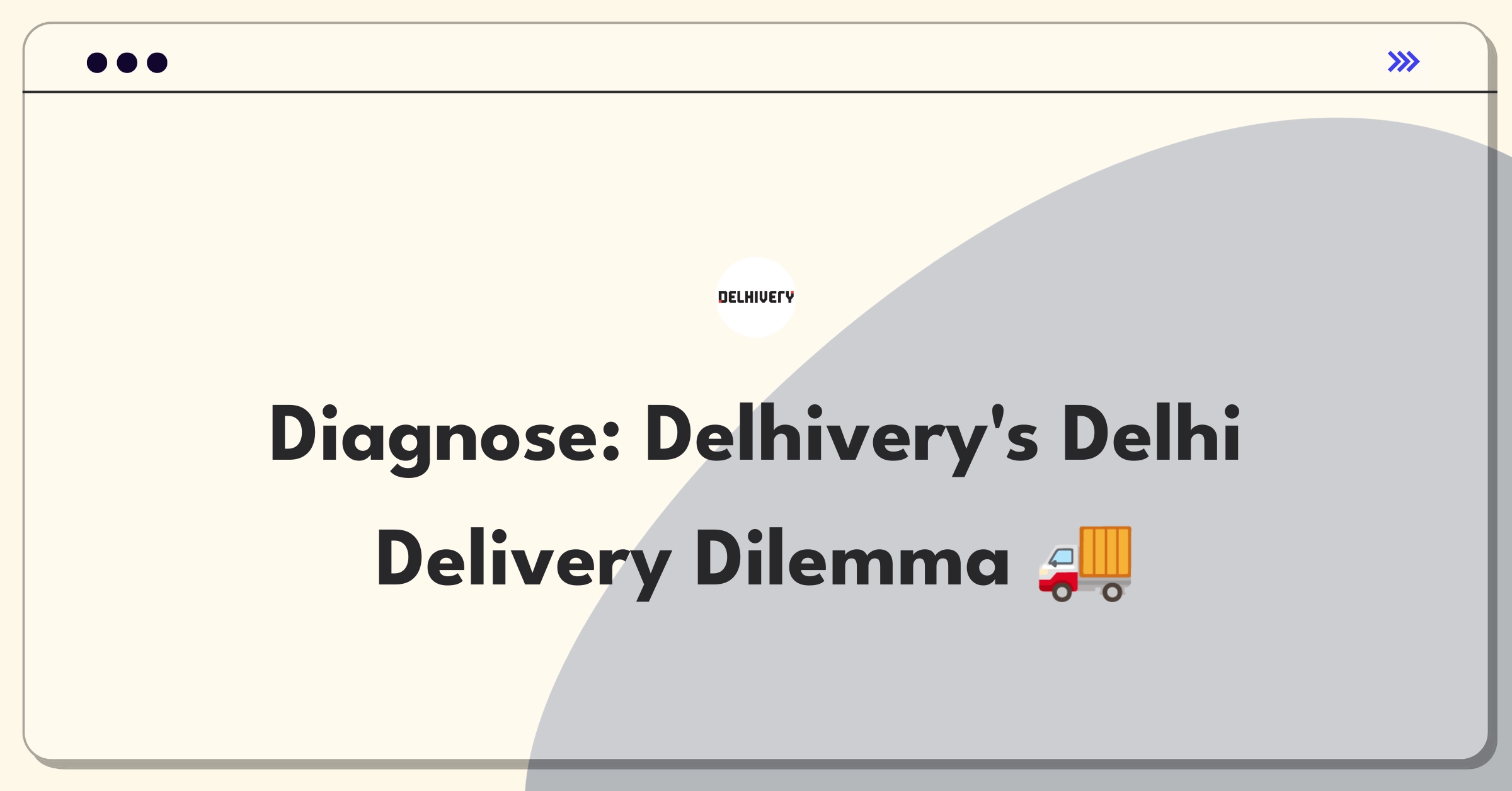 Product Management Root Cause Analysis Question: Investigating Delhivery's on-time delivery rate decline in Delhi NCR