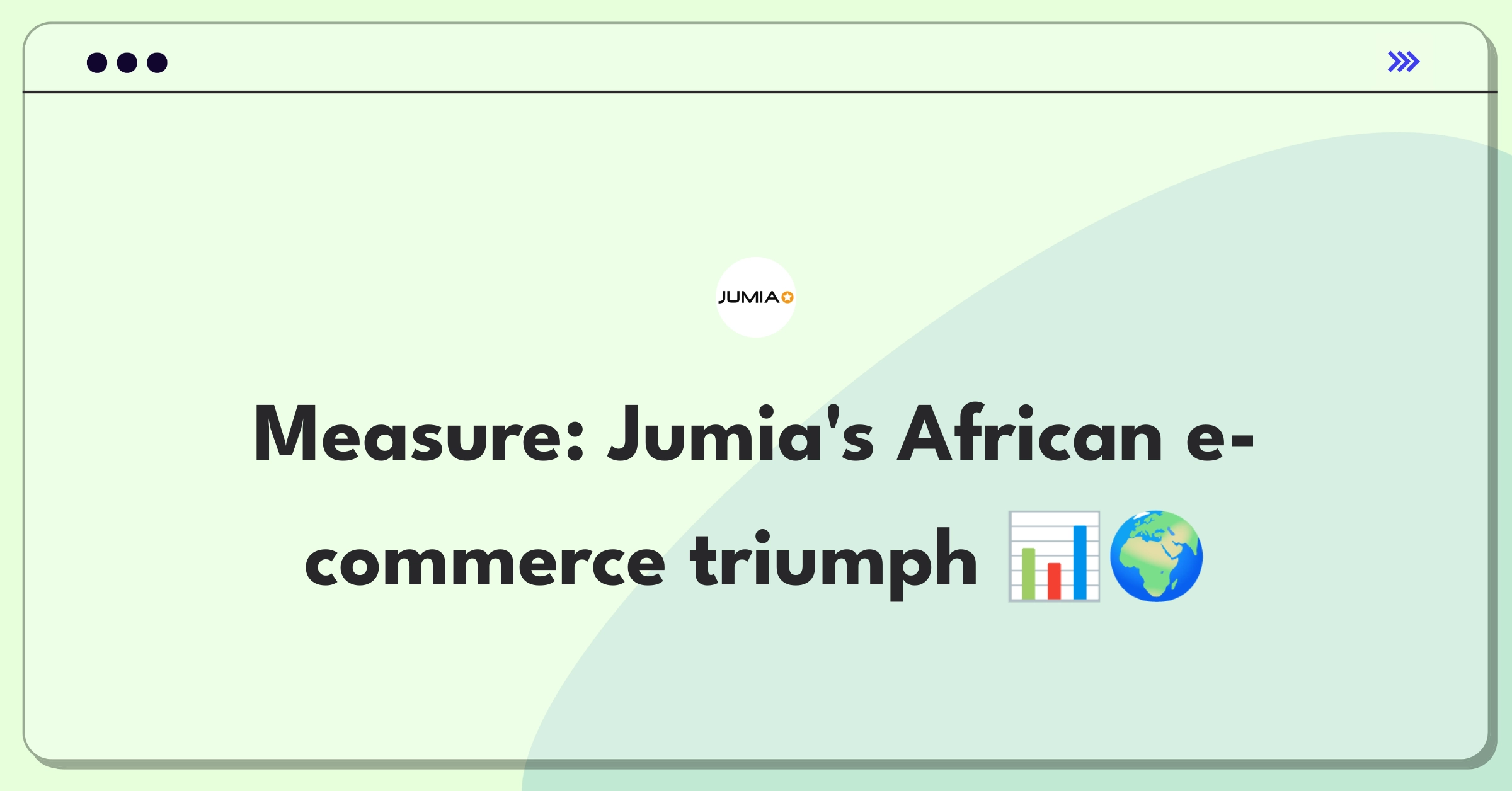 Product Management Analytics Question: Measuring success metrics for Jumia's e-commerce platform in Africa