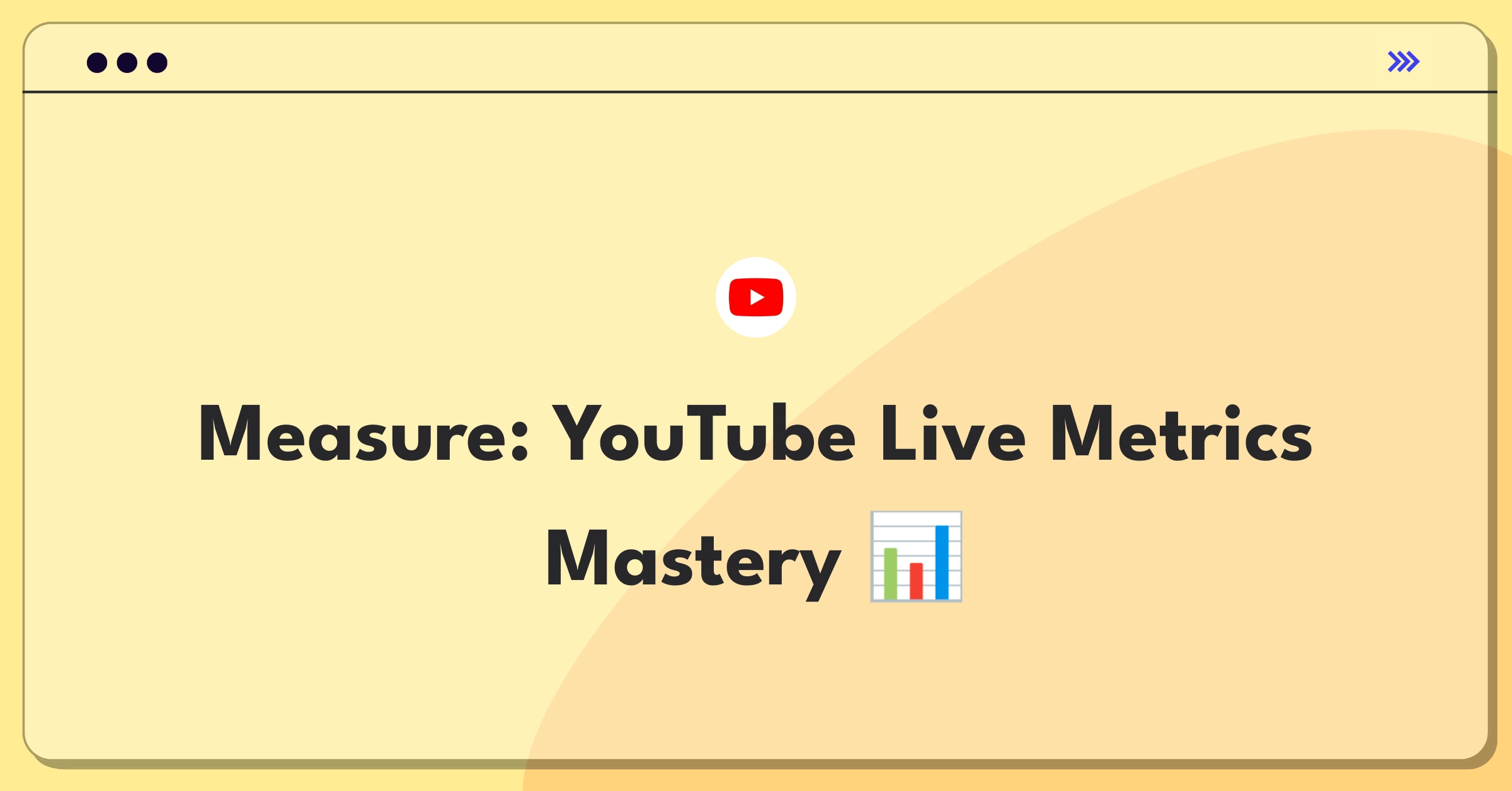 Product Management Analytics Question: Evaluating YouTube live streaming metrics and KPIs