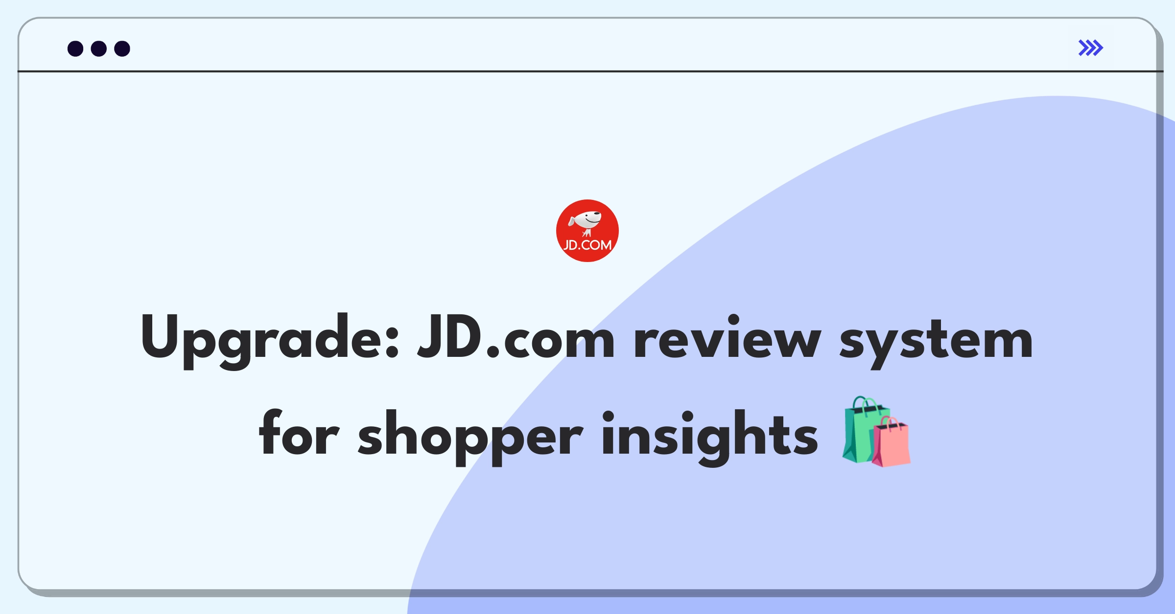 Product Management Improvement Question: Enhancing JD.com's customer review system for better shopper insights