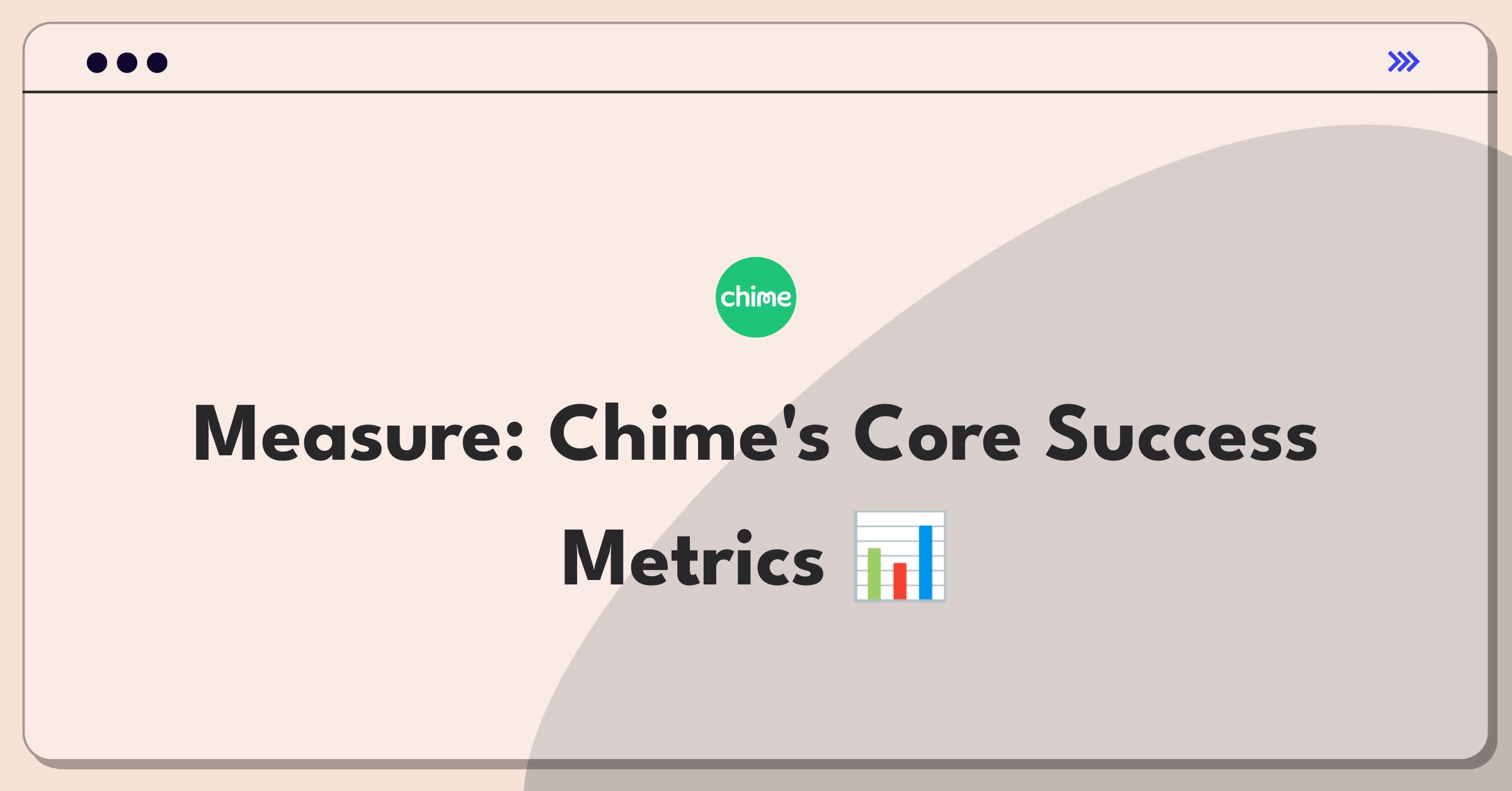 Product Management Metrics Question: Measuring success of Chime's core banking feature