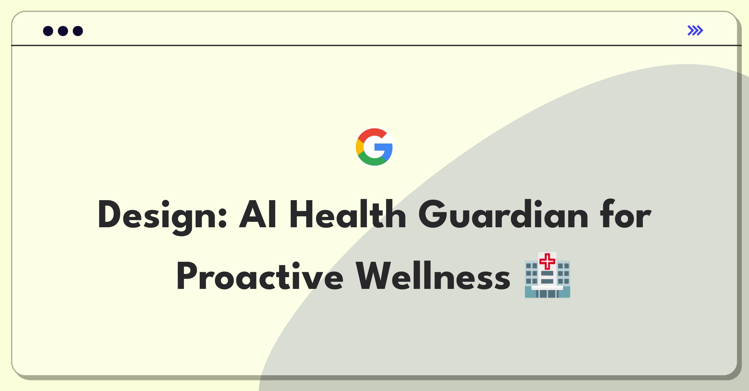 Product Management Design Question: AI-powered personal health assistant leveraging wearable technology