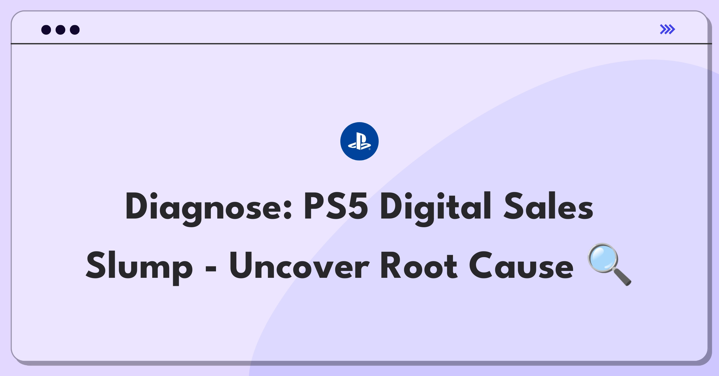 Product Management Root Cause Analysis Question: Investigating PS5 digital game sales decline