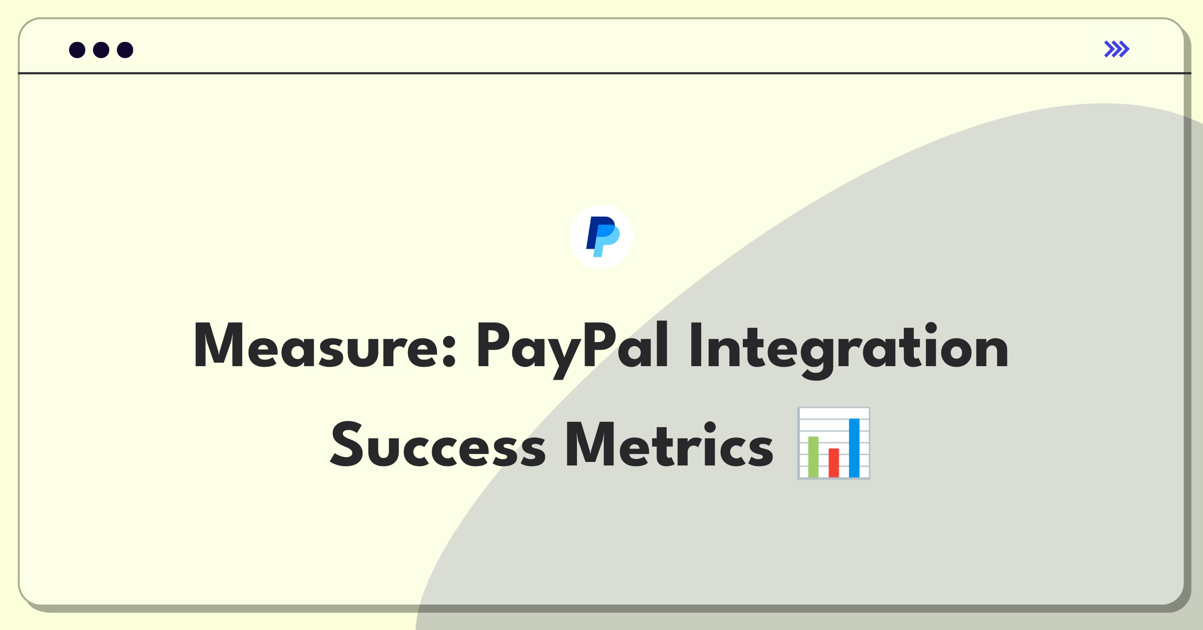 Product Management Success Metrics Question: Evaluating PayPal merchant integration tools performance