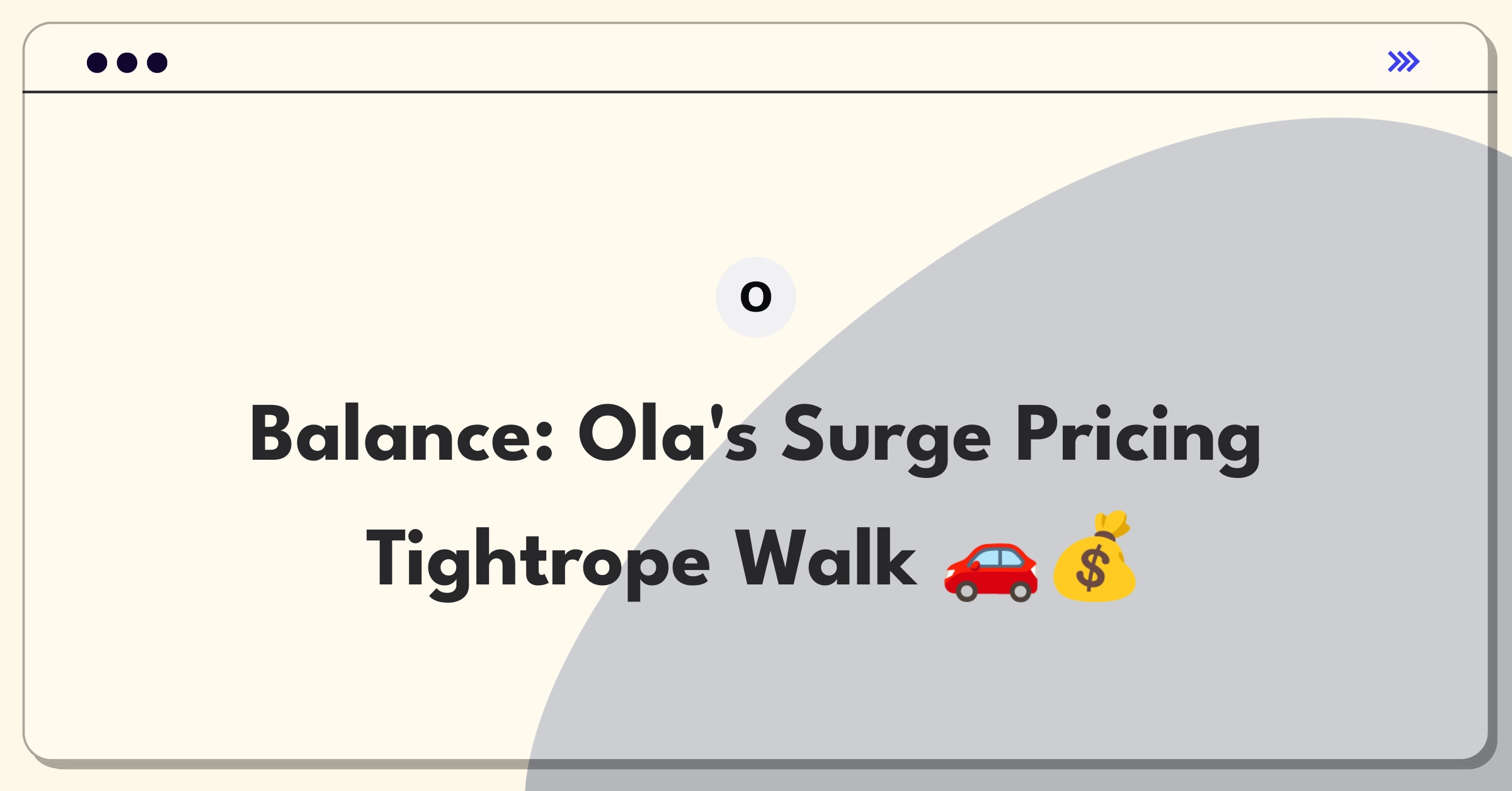 Product Management Trade-off Question: Balancing Ola's surge pricing for revenue and user retention