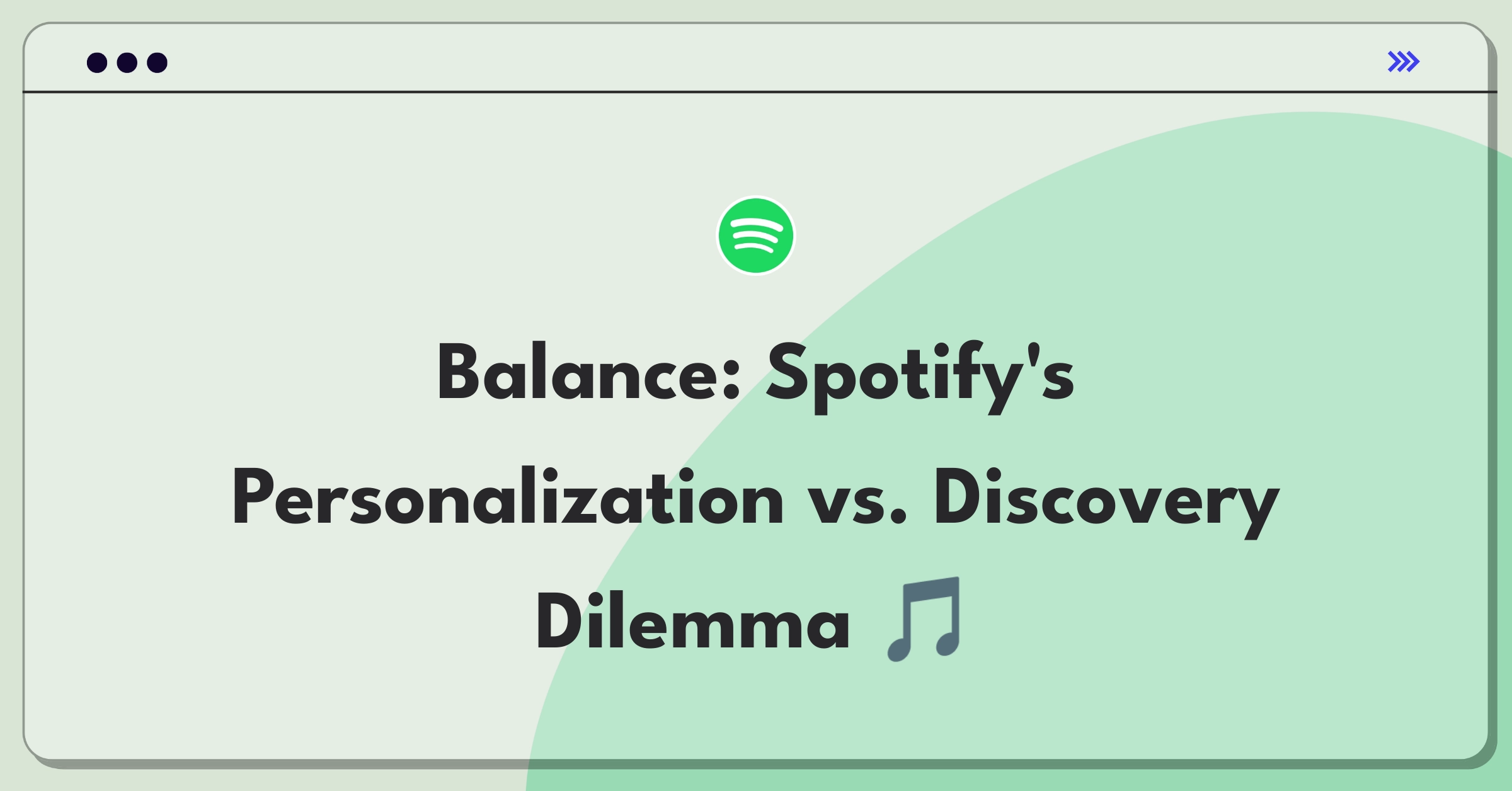 Product Management Trade-off Question: Balancing Spotify's personalized recommendations with new content discovery