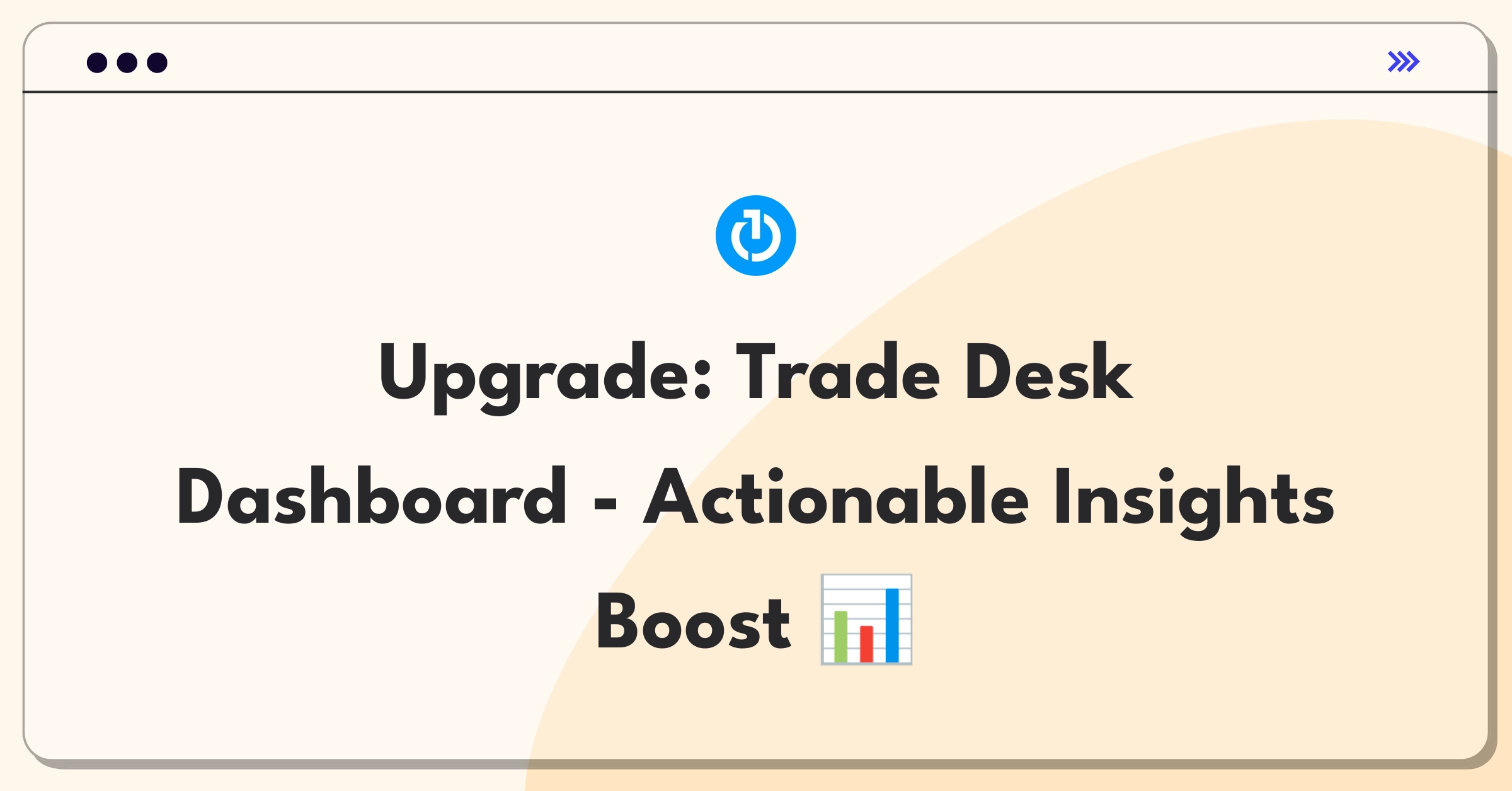 Product Management Improvement Question: Enhancing The Trade Desk's reporting dashboard for better actionable insights