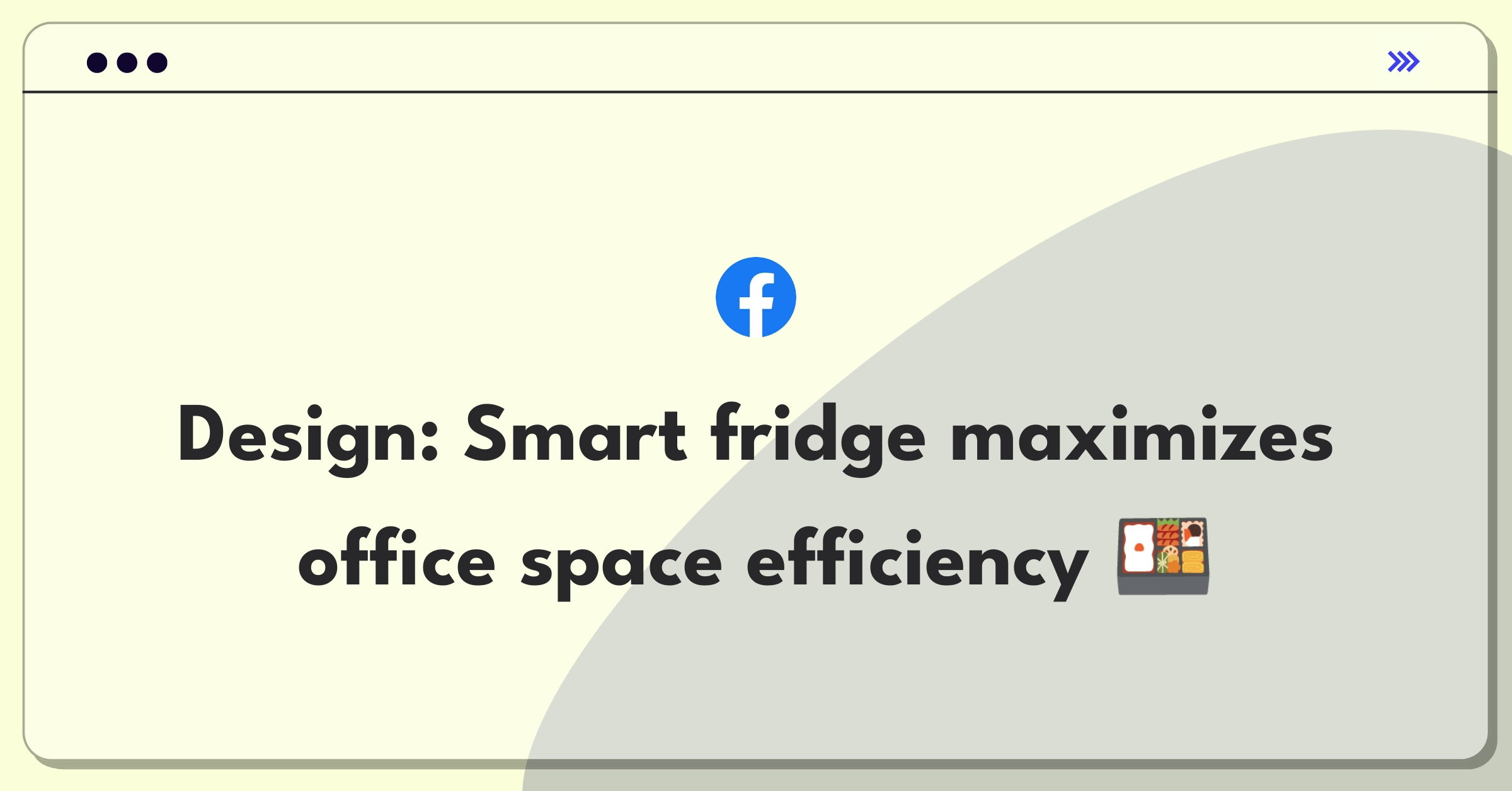 Product Management Design Question: Office refrigerator with modular compartments and touchscreen interface