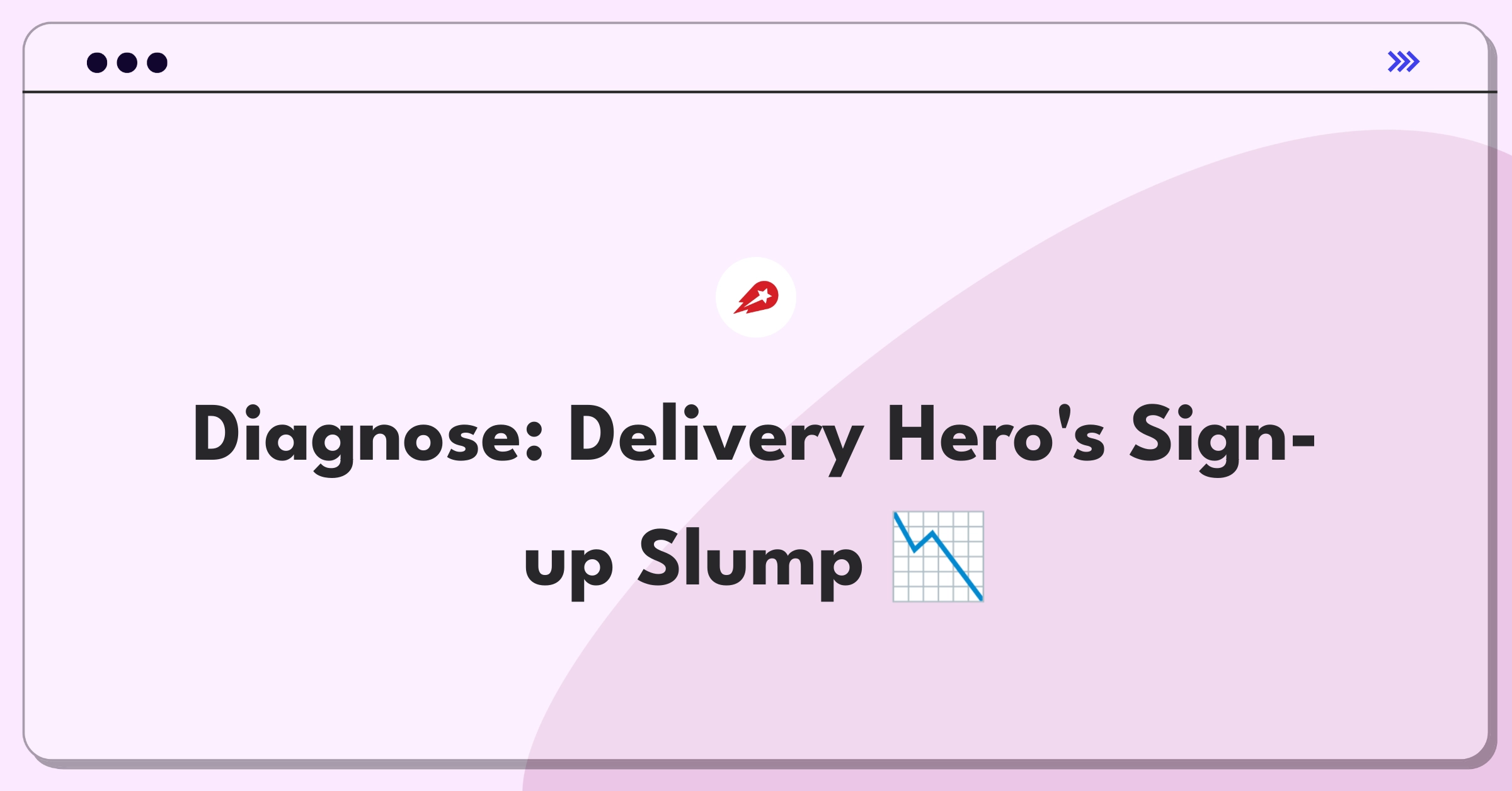 Product Management Root Cause Analysis Question: Investigating sudden drop in mobile app user sign-ups for food delivery service