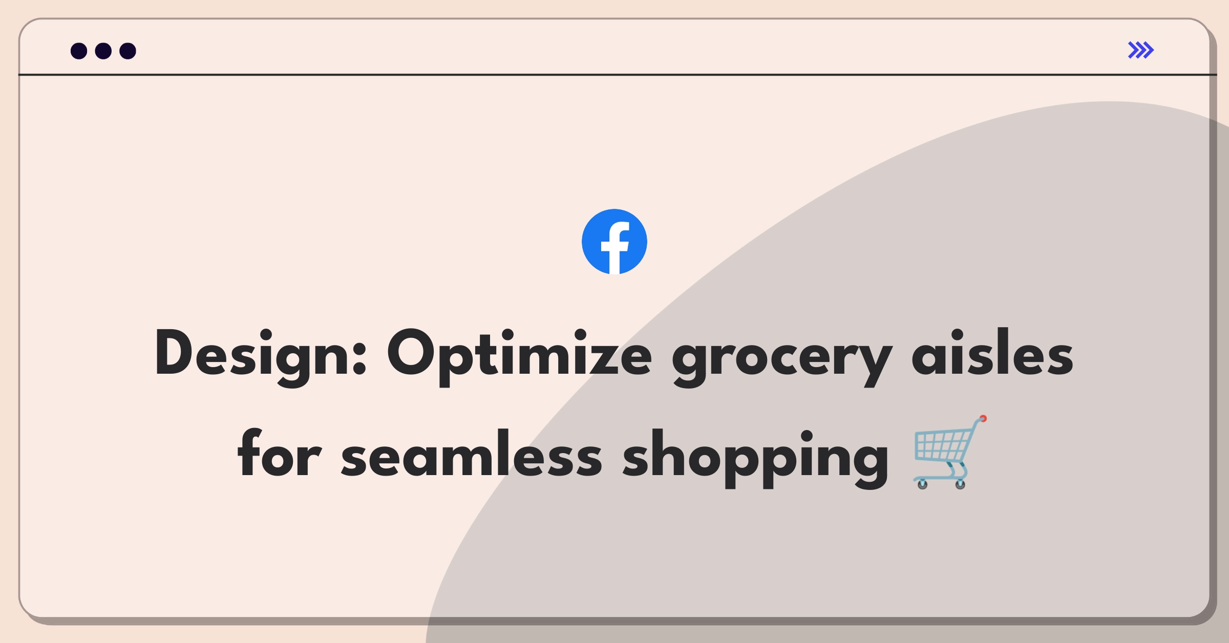 Product Management Design Question: Grocery store aisle organization for improved customer experience and efficiency