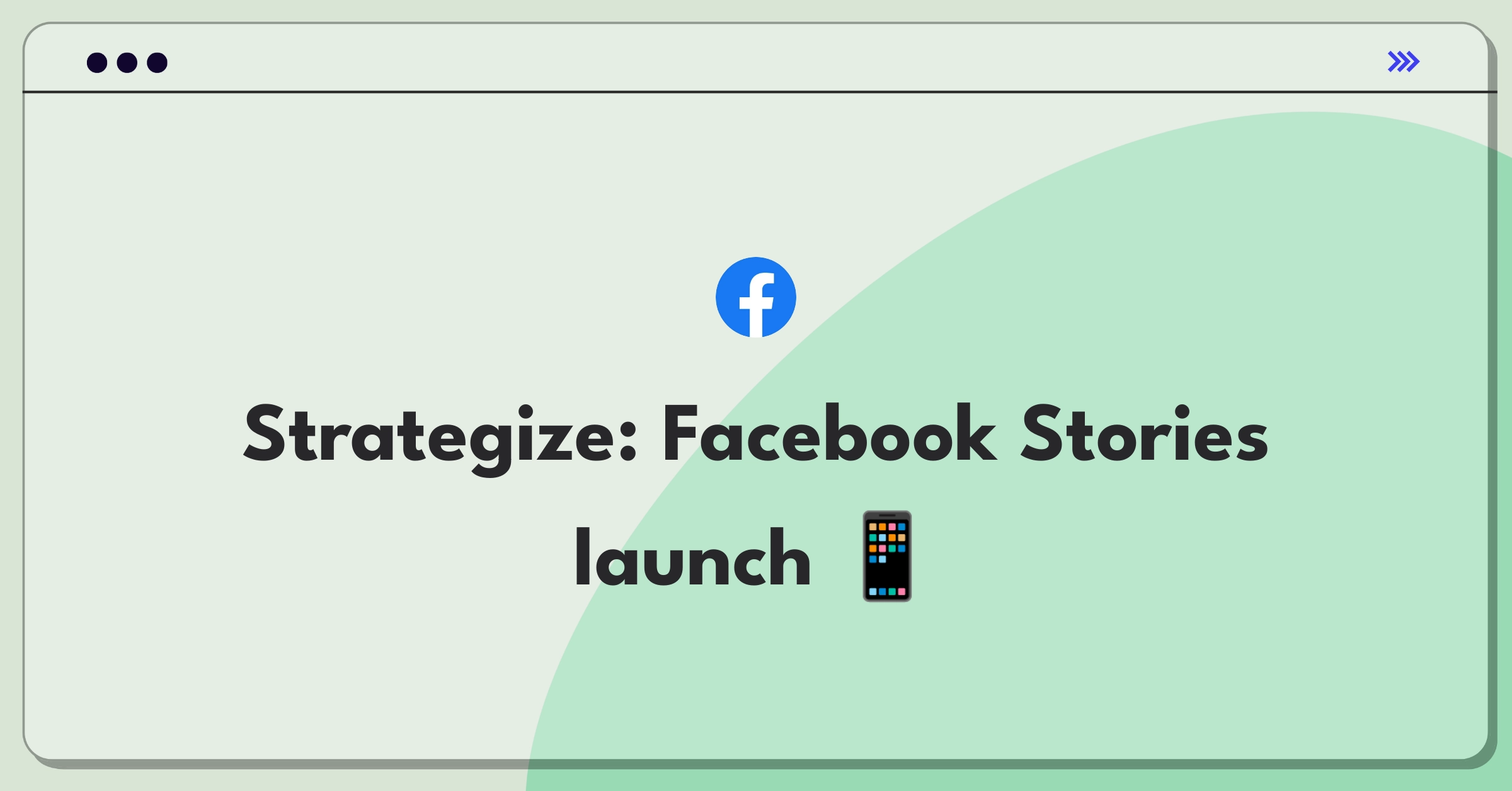 Product Management Strategy Question: Facebook's decision to build Stories feature